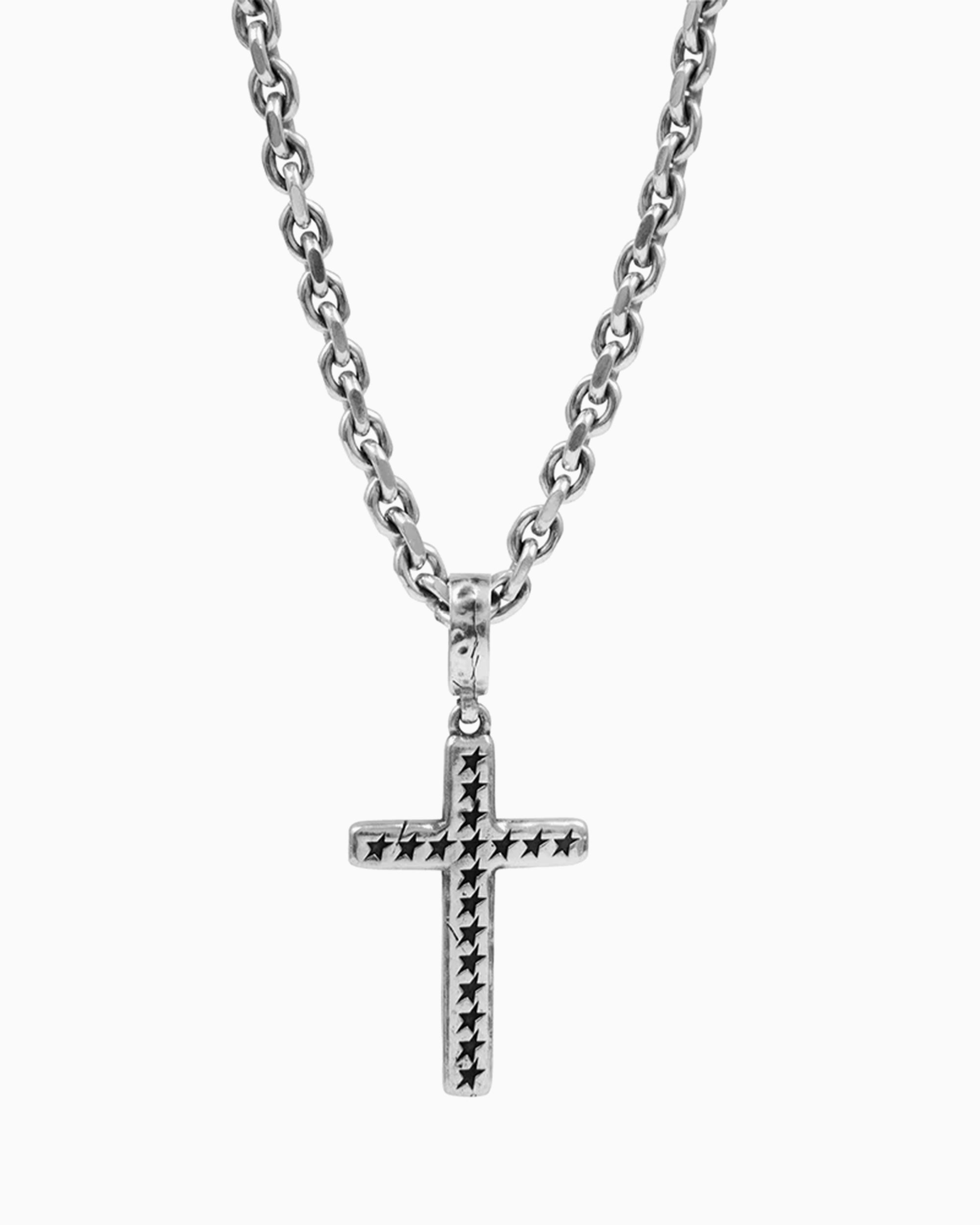 TwoJeys Big Monogram Icon Cross Unisex Necklace