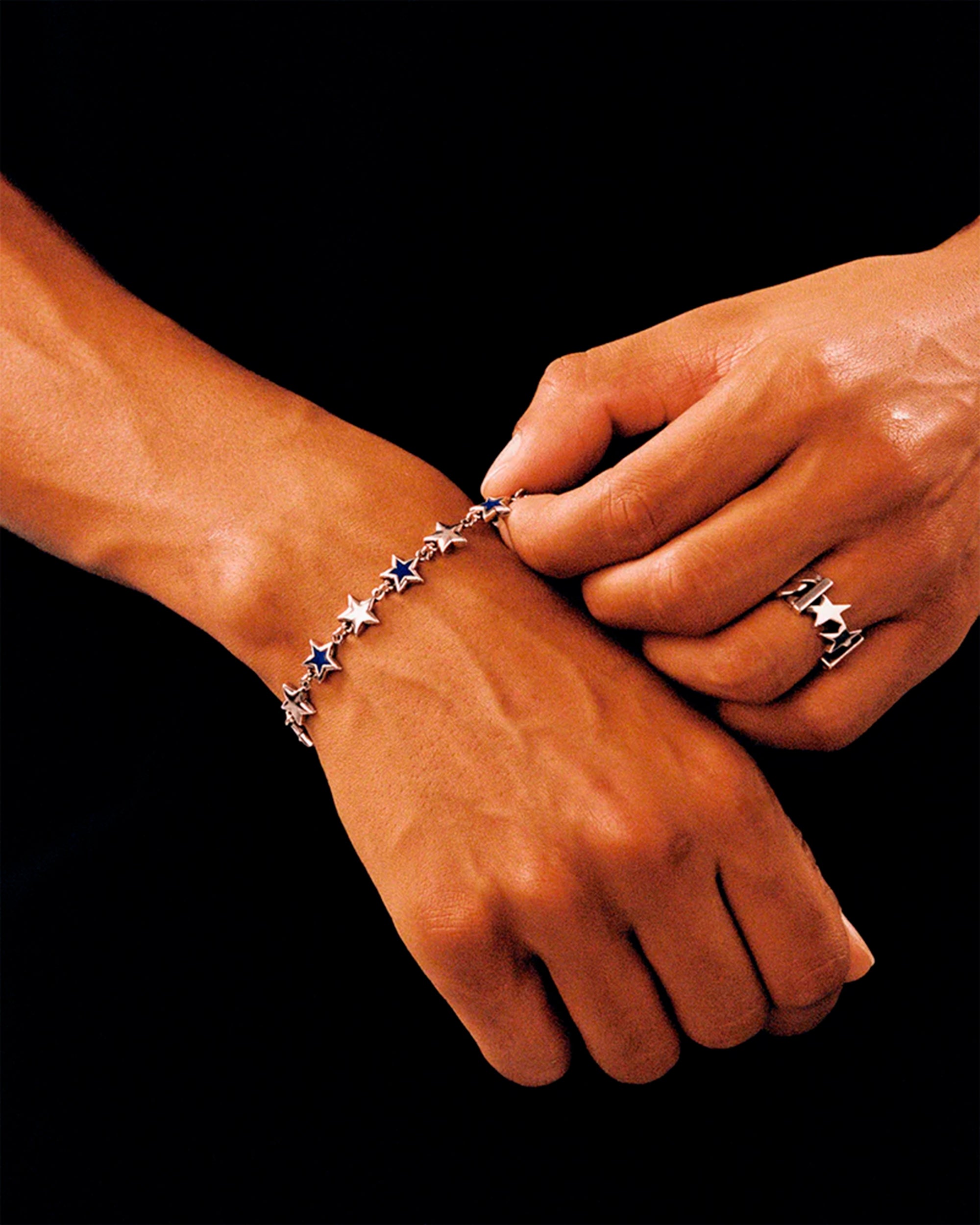 Jewelry TwoJeys Enameled Stars Unisex Bracelet - 215801001