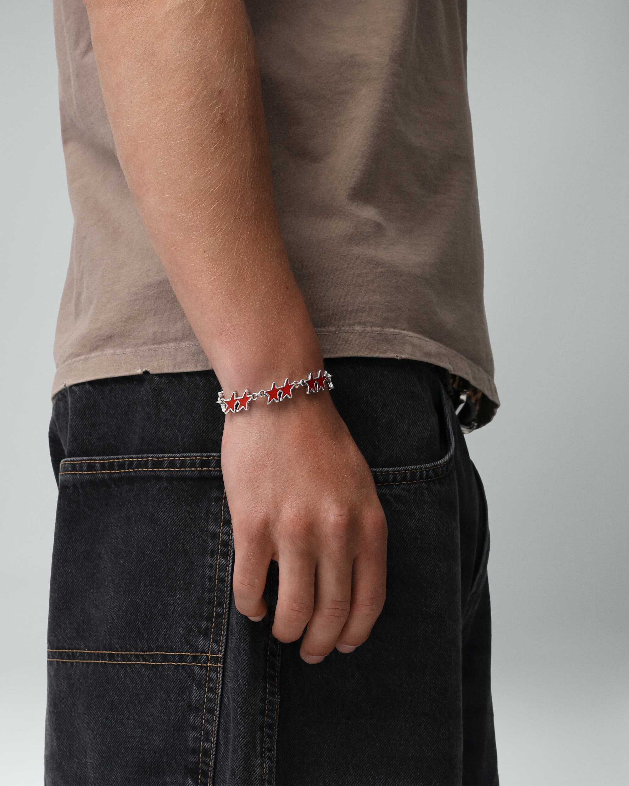 Jewelry TwoJeys Red Melted Stars Unisex Bracelet - 434557600