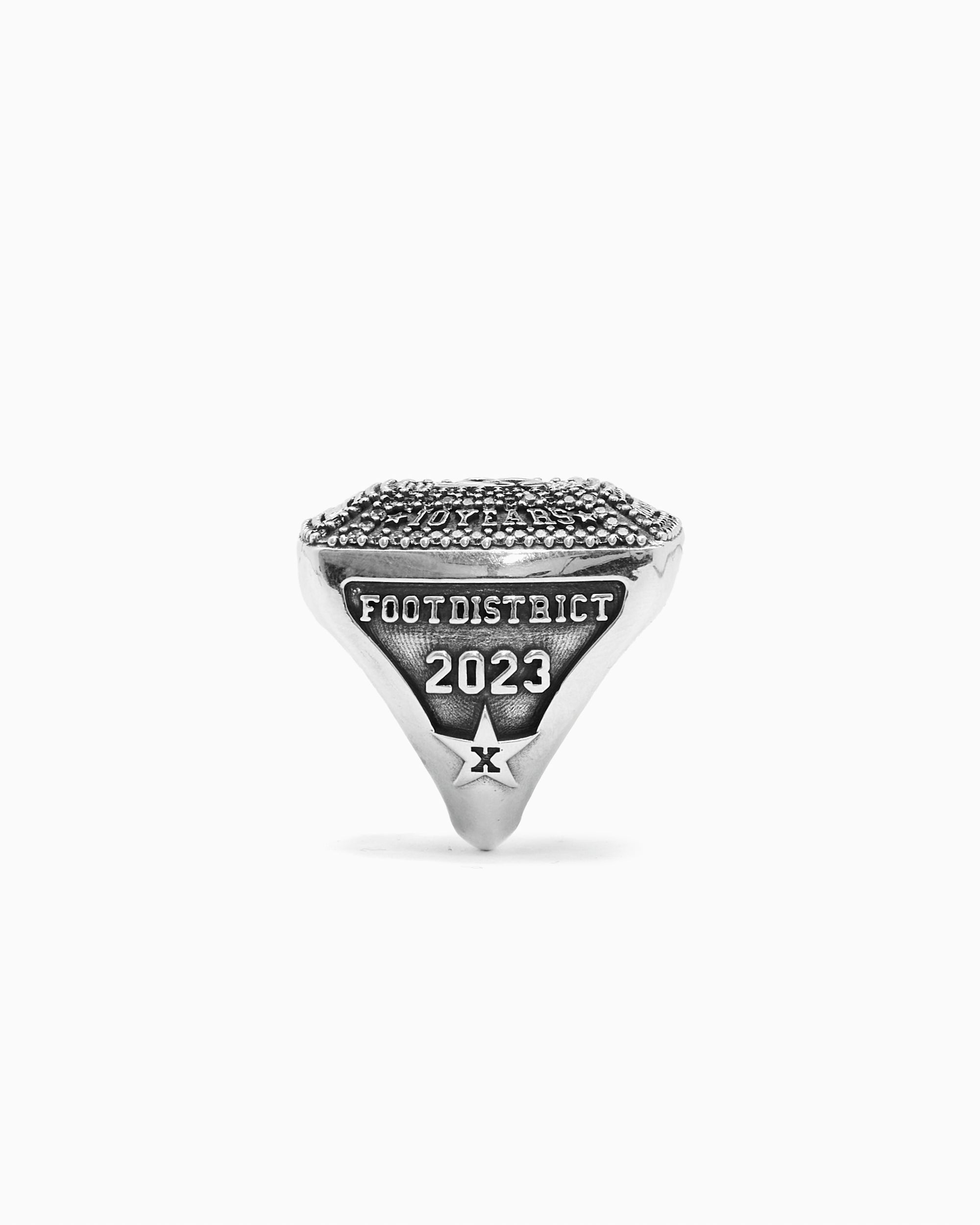 Jewelry X ScrapWorld FOOTDISTRICT x ScrapWorld Unisex Ring Unisex Jewelry - FDSWRING-SILVER