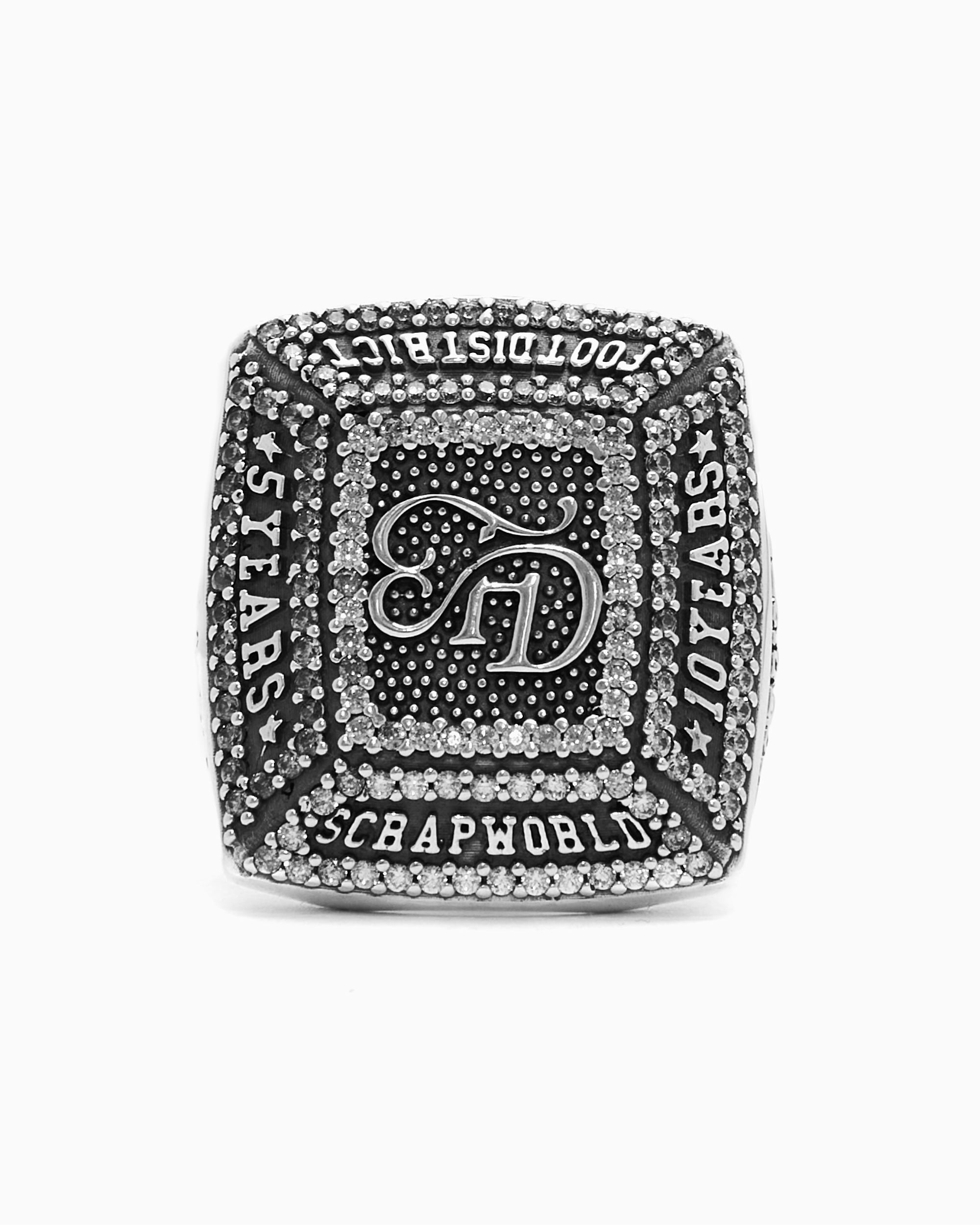 Jewelry X ScrapWorld FOOTDISTRICT x ScrapWorld Unisex Ring Unisex Jewelry - FDSWRING-SILVER