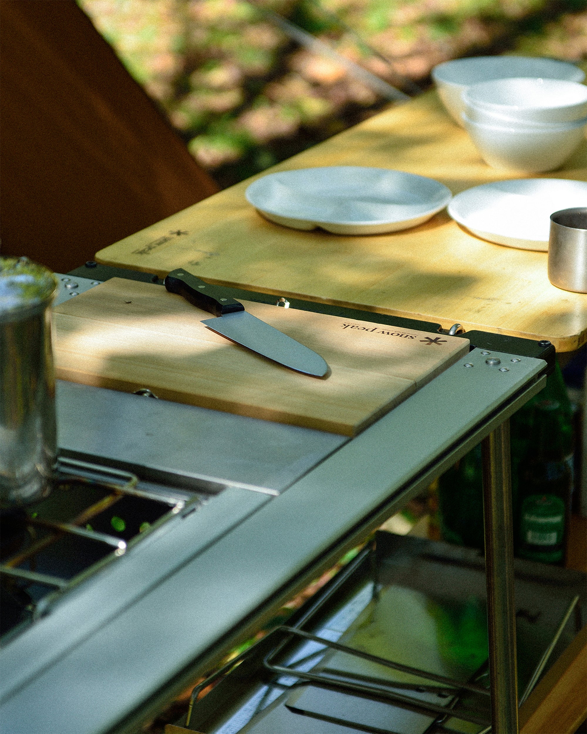 Outdoor accessories Snow Peak Kitchen Knife + Cutting Board - CS-208