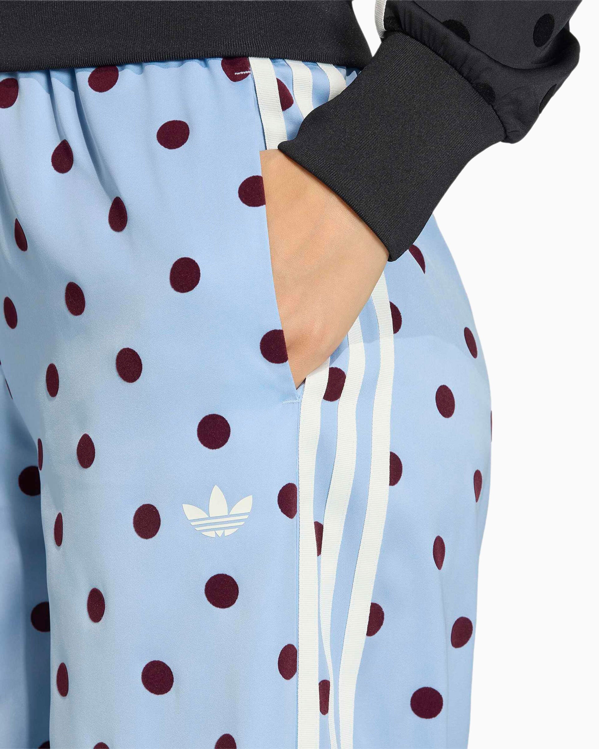 adidas Originals Satin Polka Dots Women's Wide Leg Pants
