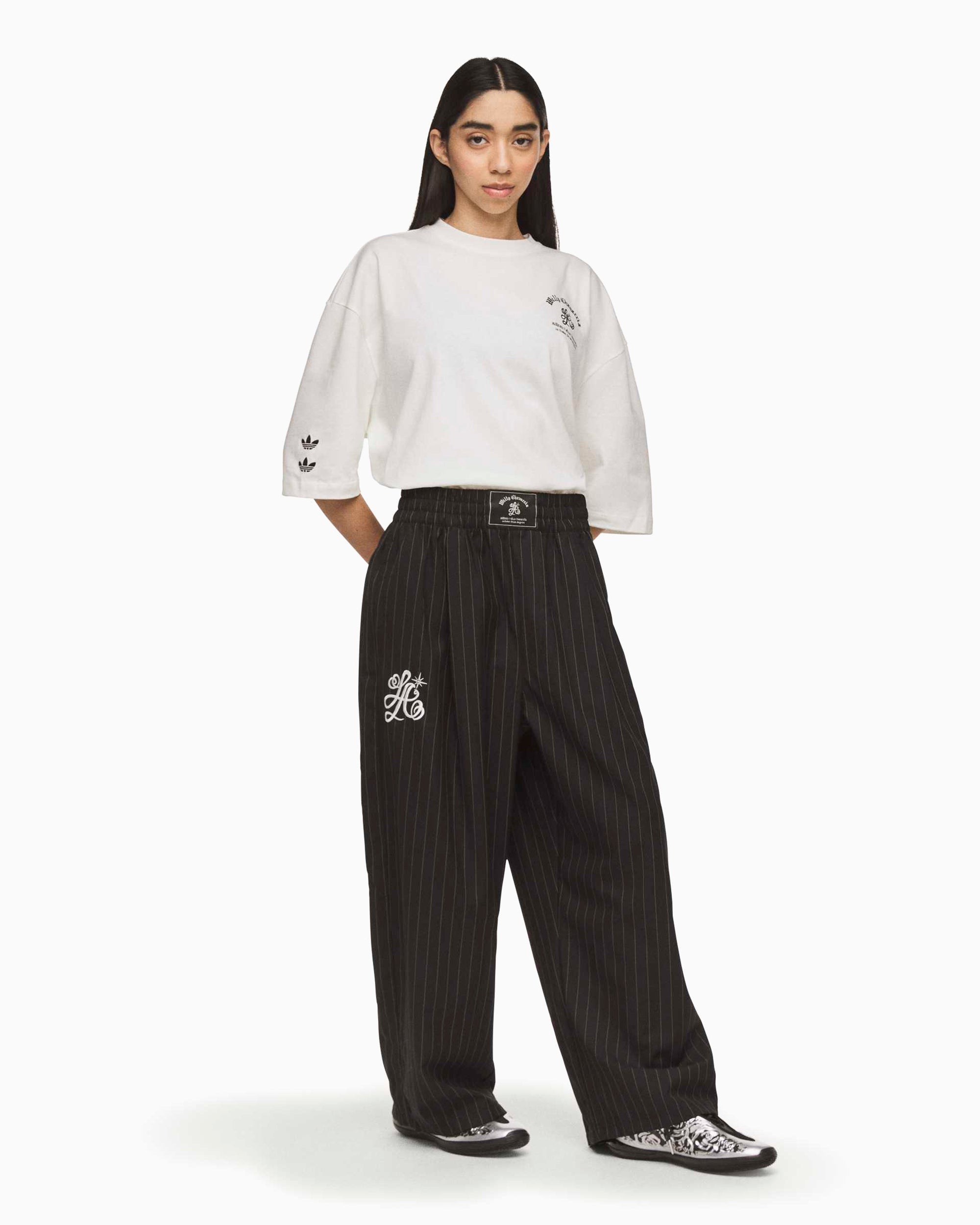 MILKBOY studs check slacks 00s 裏原系 adidas Originals x Willy Chavarria Pinstripe Relaxed Men's Track Pants