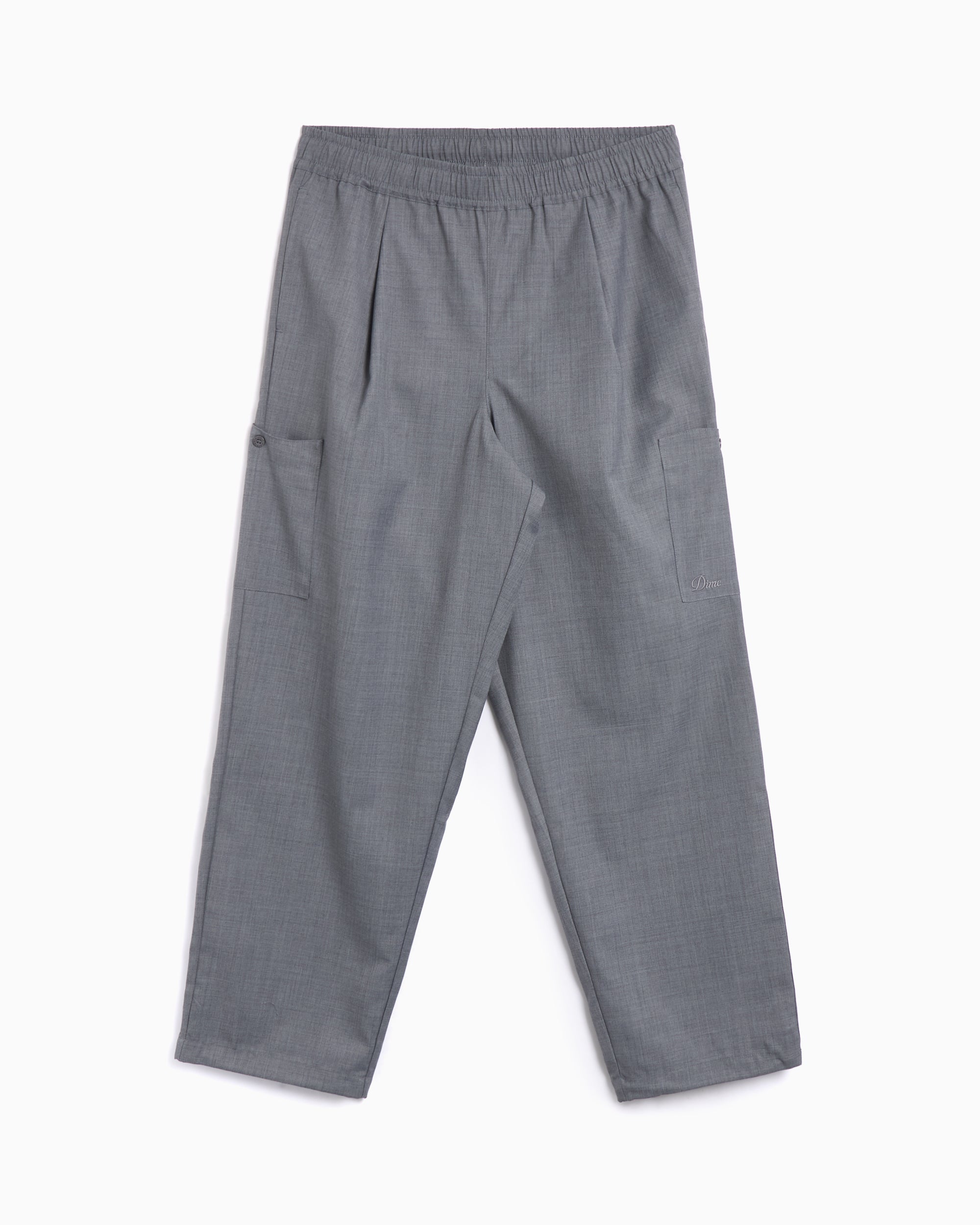 Pants Dime MTL Men's Cargo Dress Pants Relaxed Men's Cargo Pants - DIMEHO2417GRY