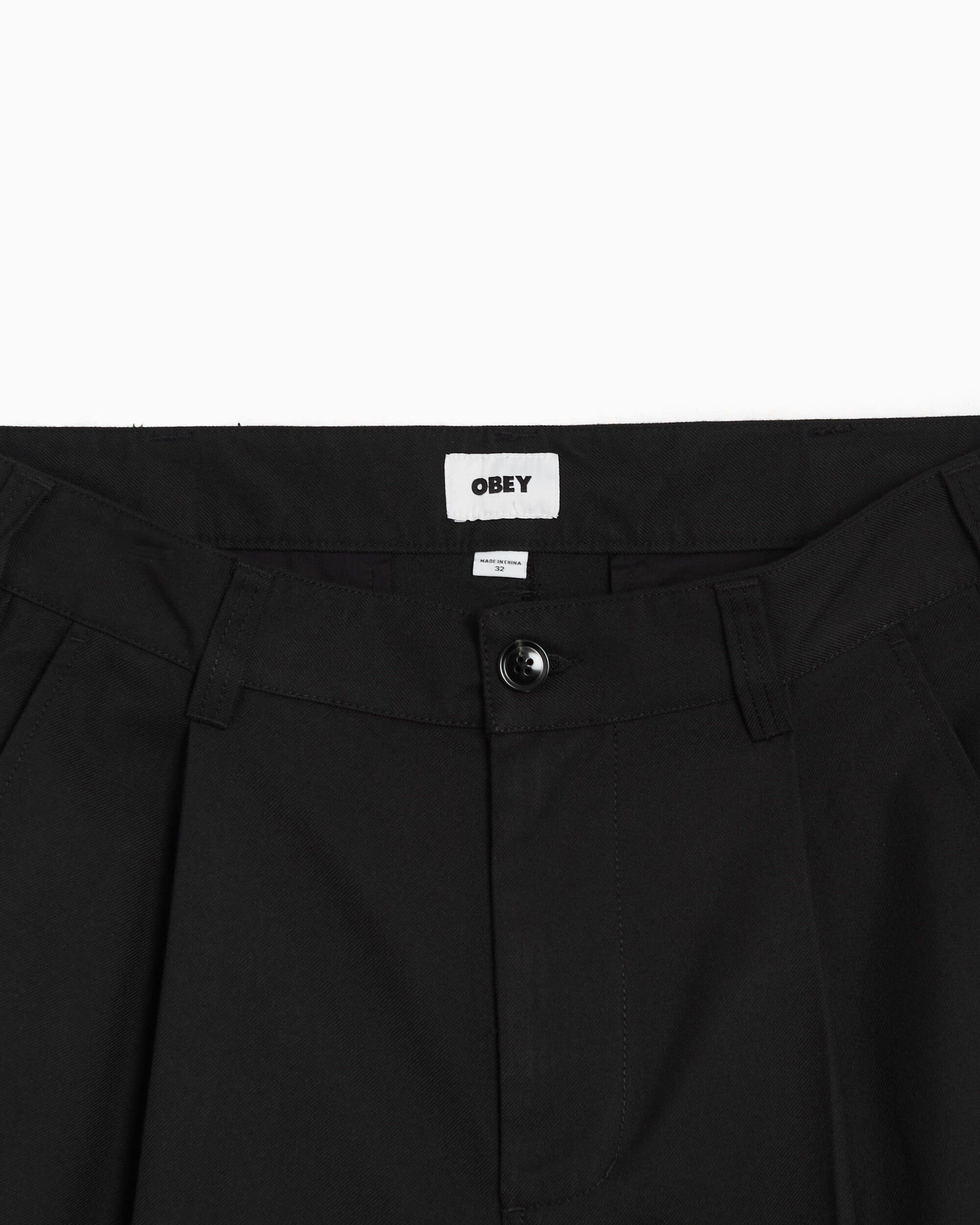 Pants OBEY Clothing Dean Straight Men's Chino Pants - 142020269-BLK