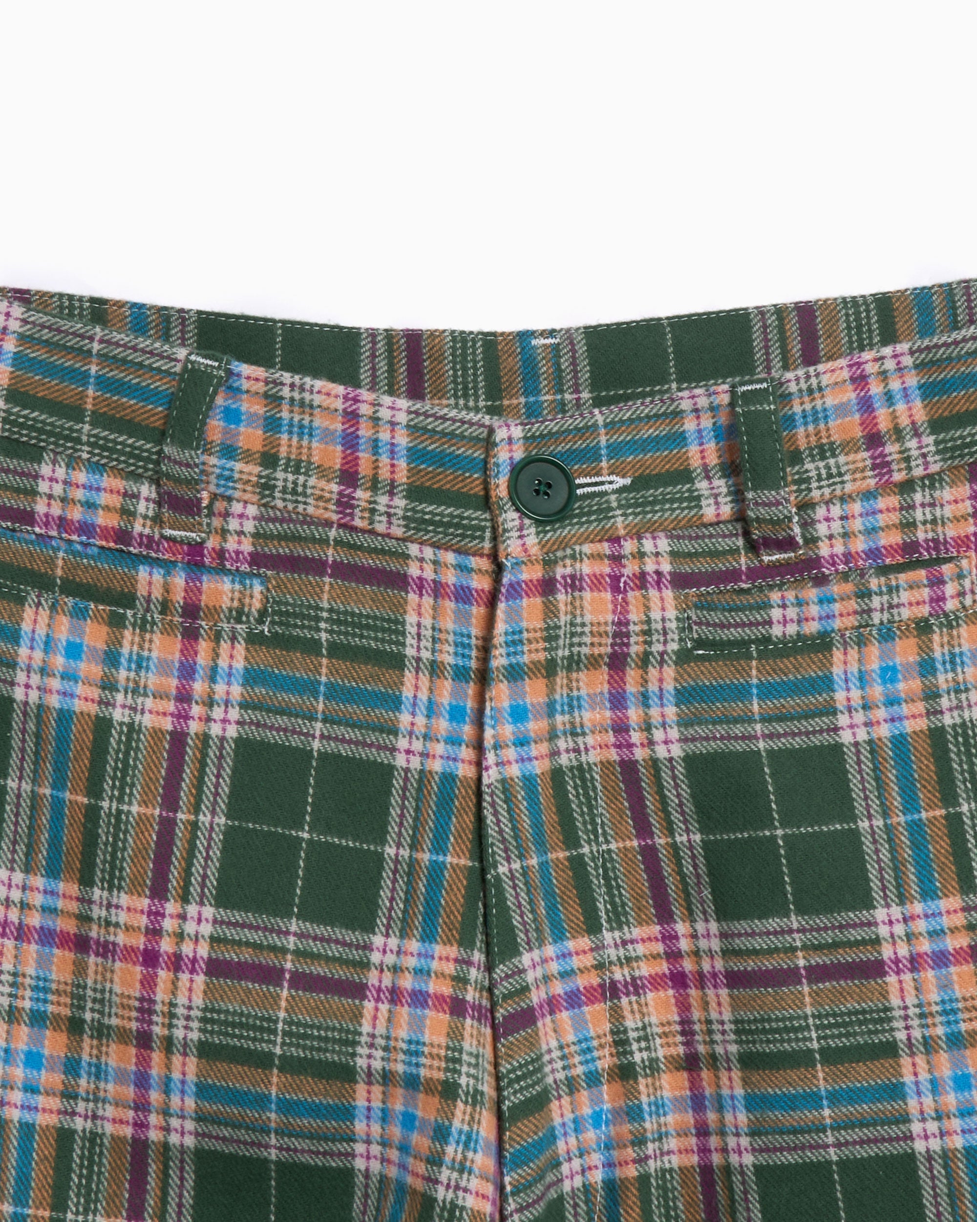 Sky High Farm Workwear Flannel Unisex Cargo Pants Relaxed Unisex Cargo