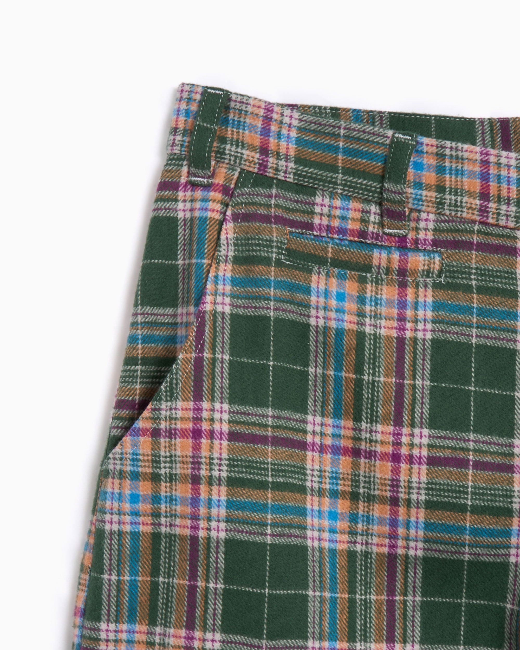 Pants Sky High Farm Workwear Flannel Unisex Cargo Pants Relaxed Unisex Cargo Pants - SHF07P011-1