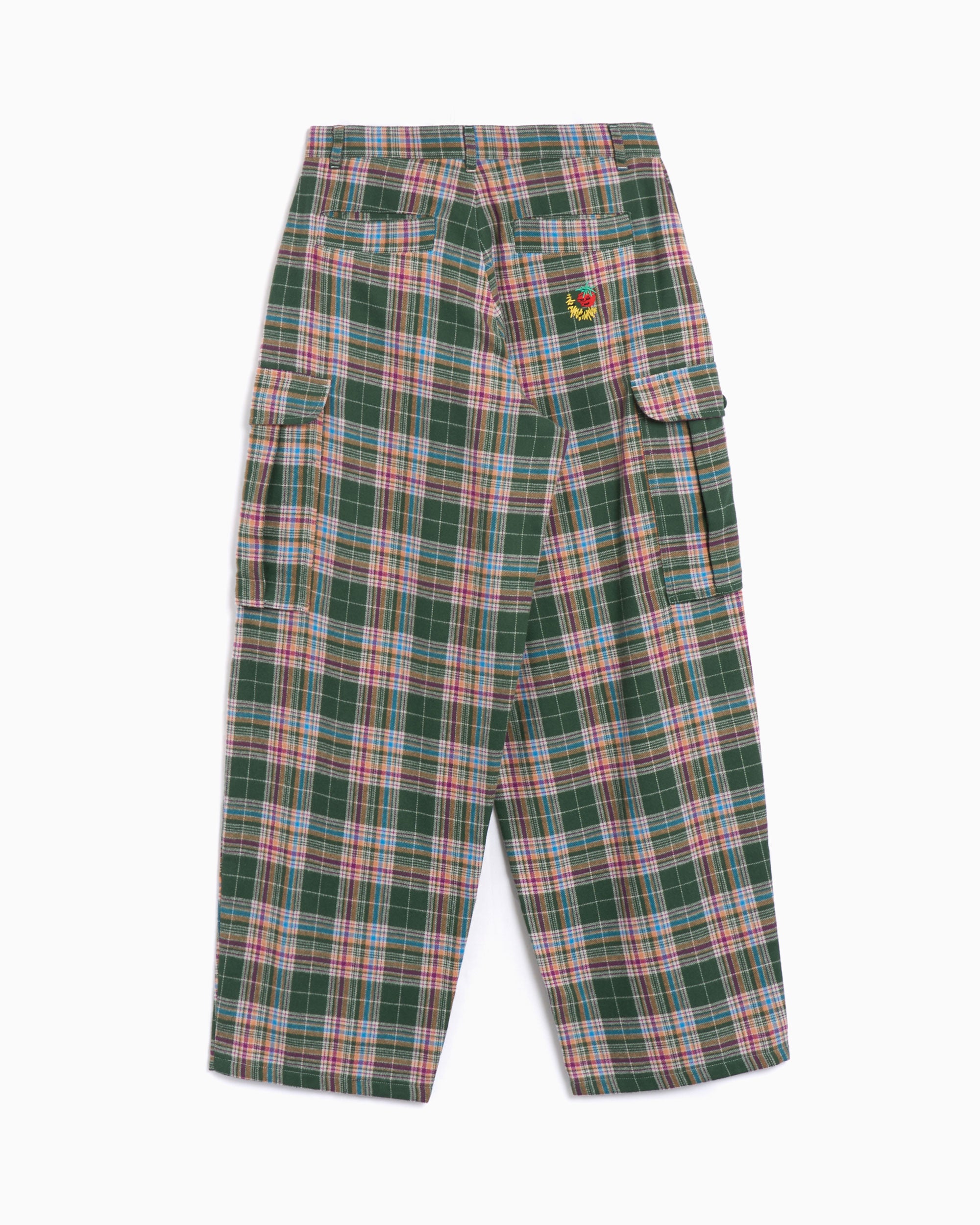 Sky High Farm Workwear Flannel Unisex Cargo Pants Relaxed Unisex Cargo