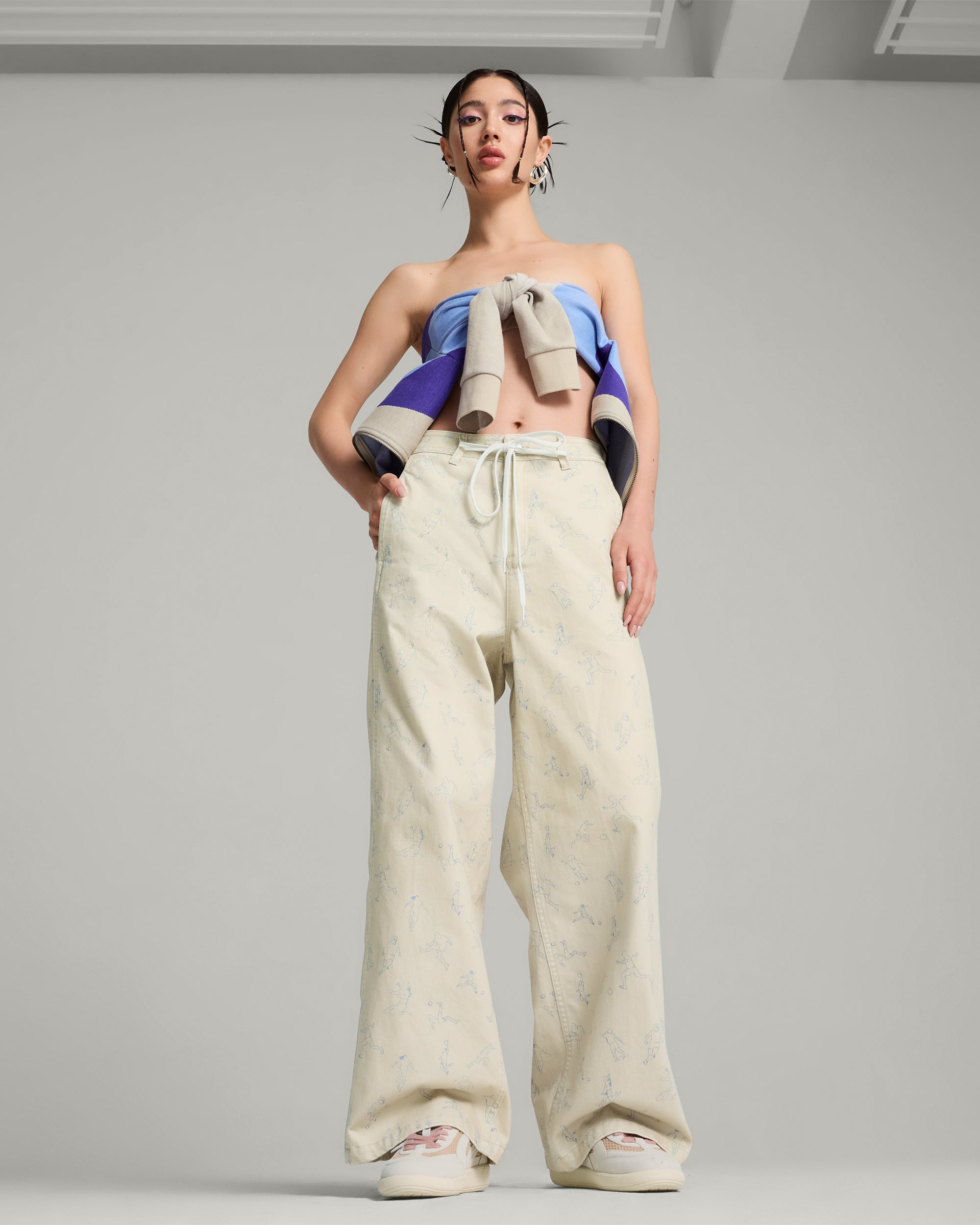 X KidSuper Puma x KidSuper Women's Wide Leg Pants Relaxed Women's Wide