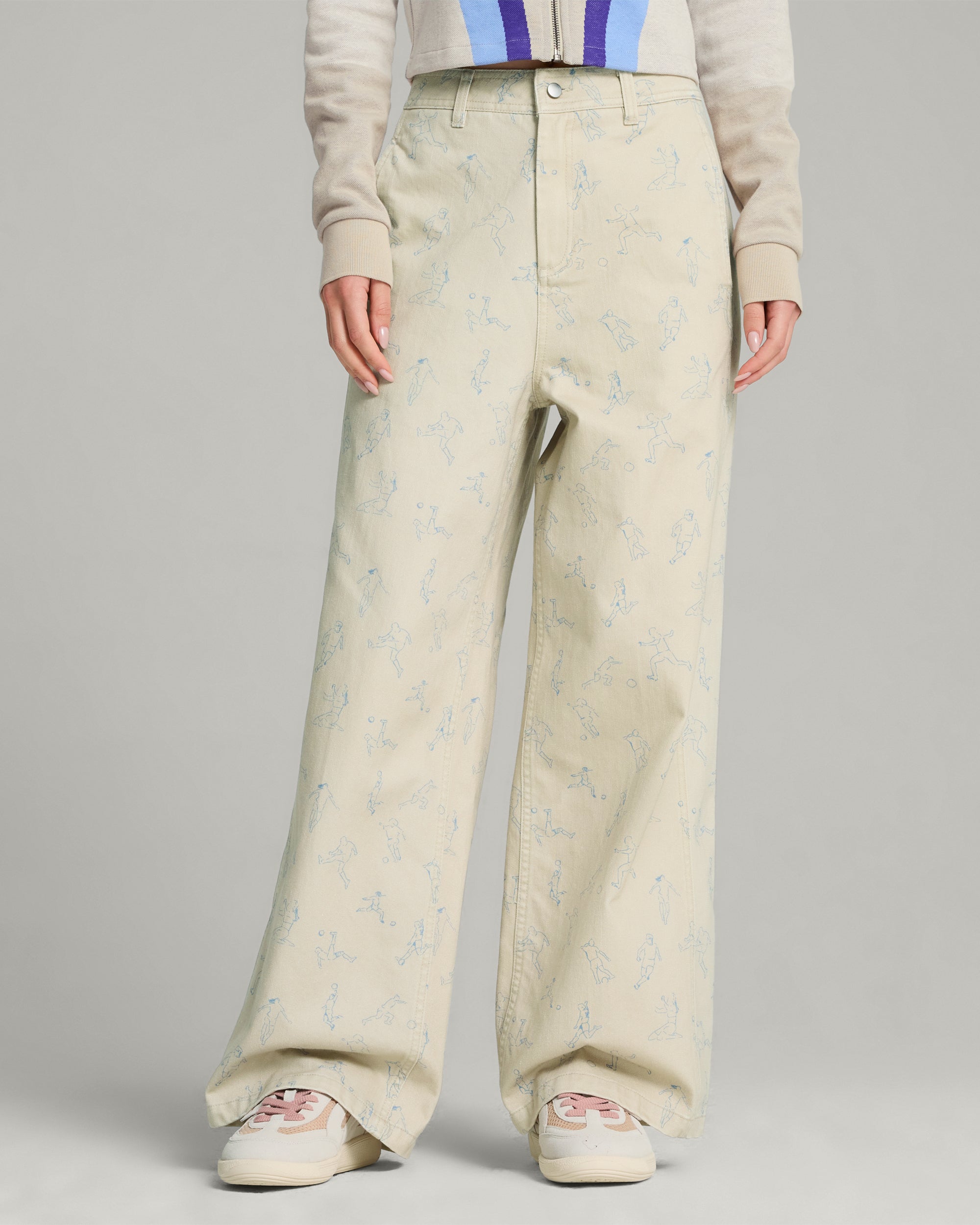X KidSuper Puma x KidSuper Women's Wide Leg Pants Relaxed Women's Wide