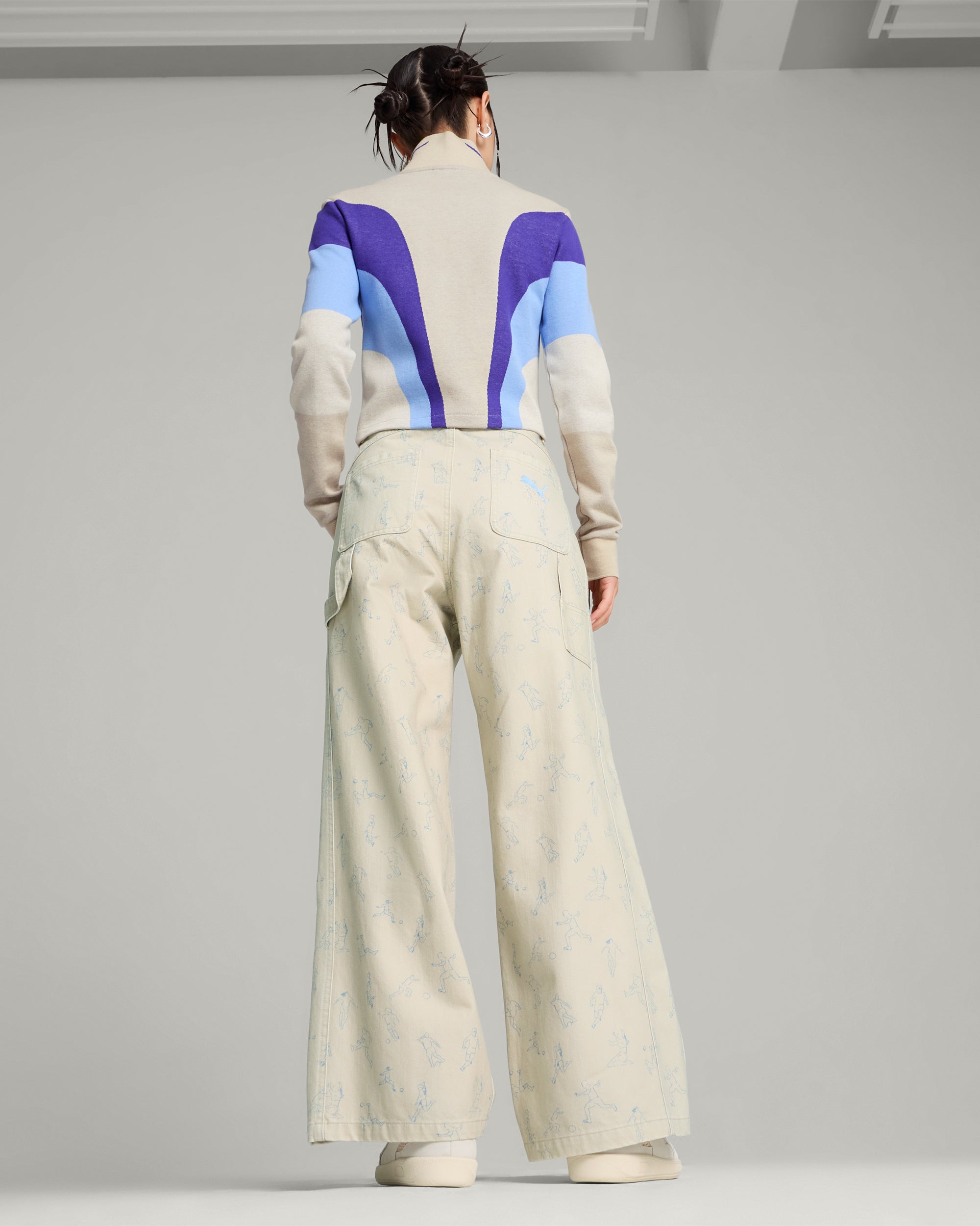 X KidSuper Puma x KidSuper Women's Wide Leg Pants Relaxed Women's Wide