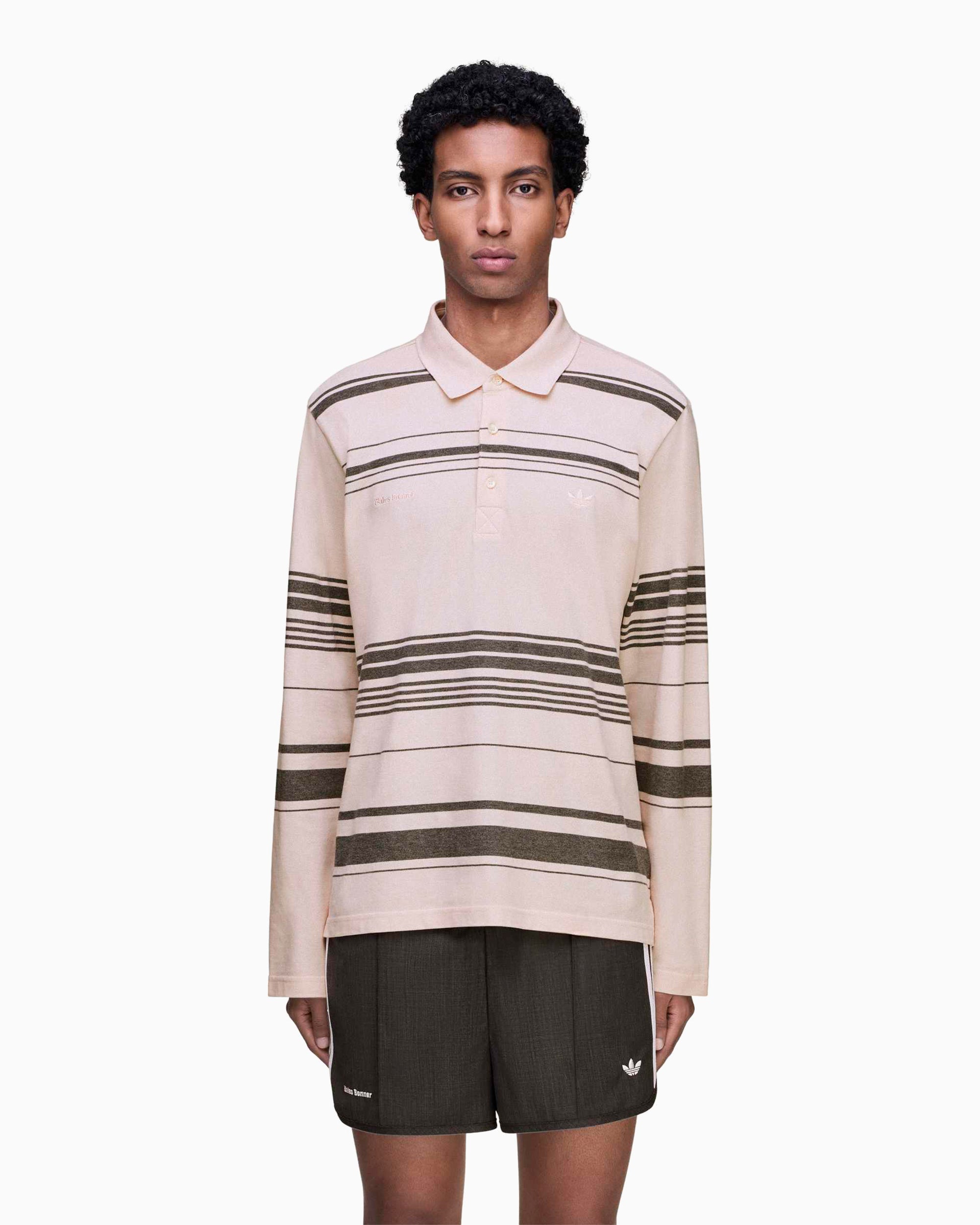 wales bonner ラガーシャツ adidas Originals x Wales Bonner Striped Men's Polo Shirt