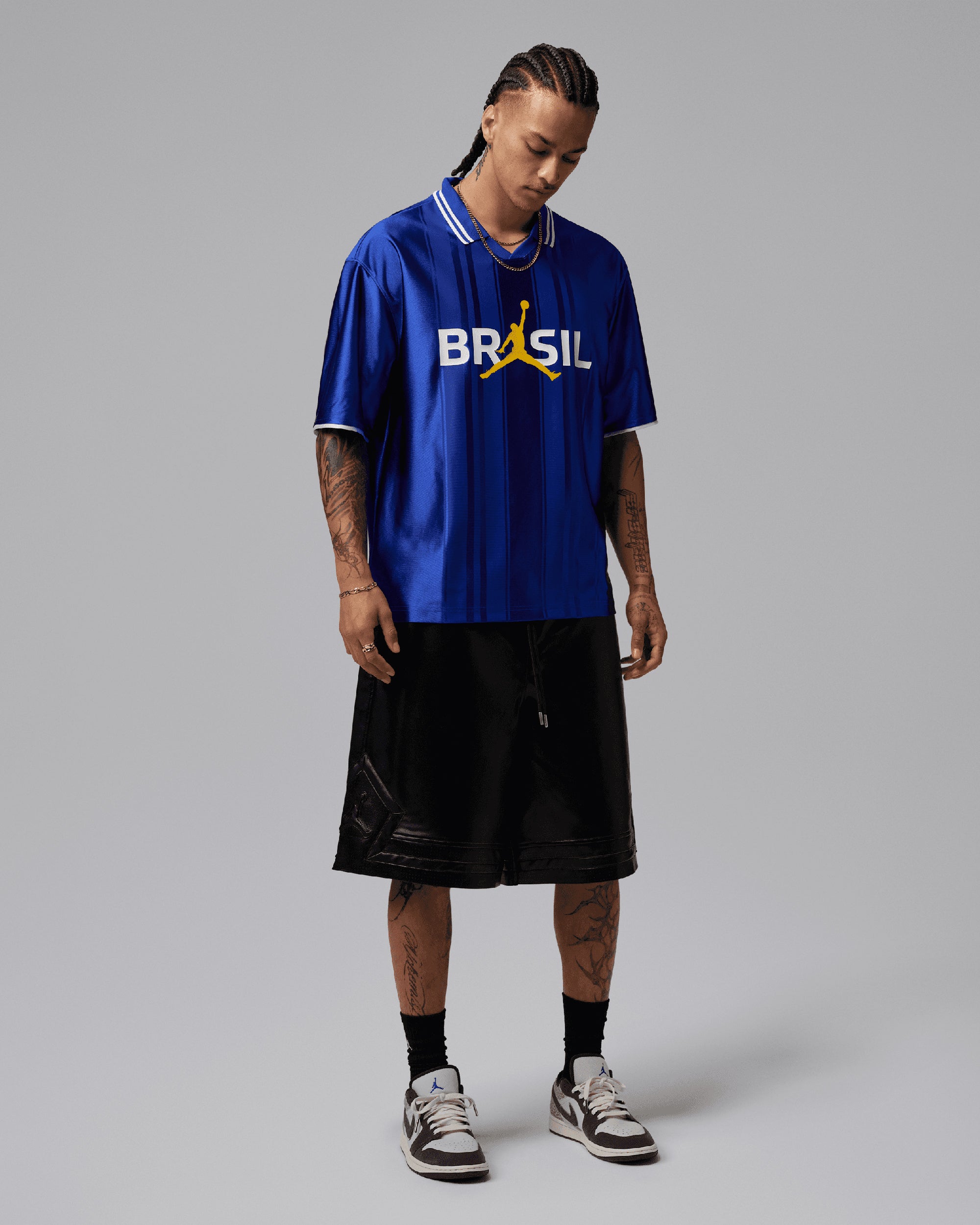 Polo shirts Jordan Brasil Logo Oversize Men's Polo Shirt - II5381-417