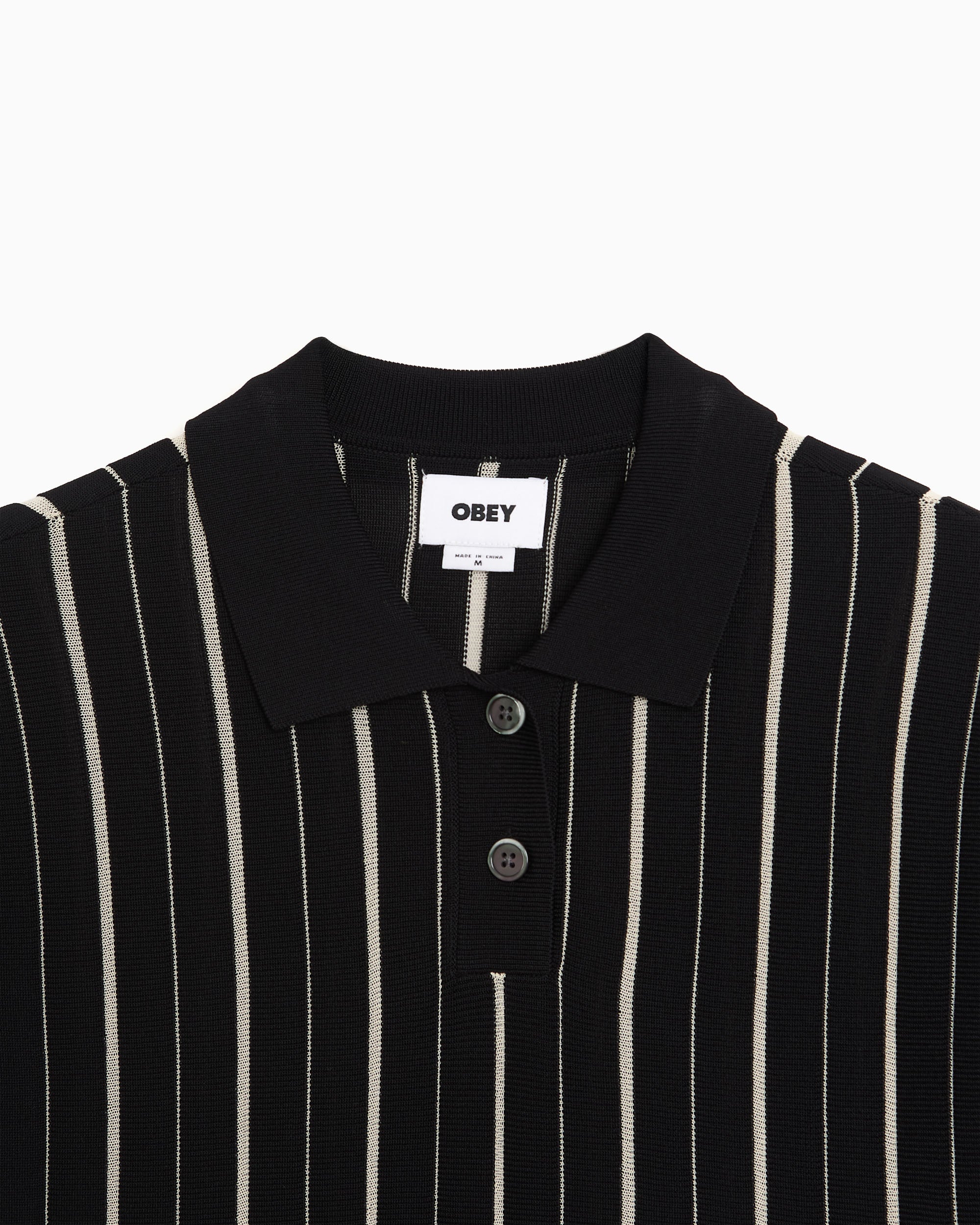 Polo shirts OBEY Clothing Arlo Striped Women's Polo Shirt - 251000138-BKM
