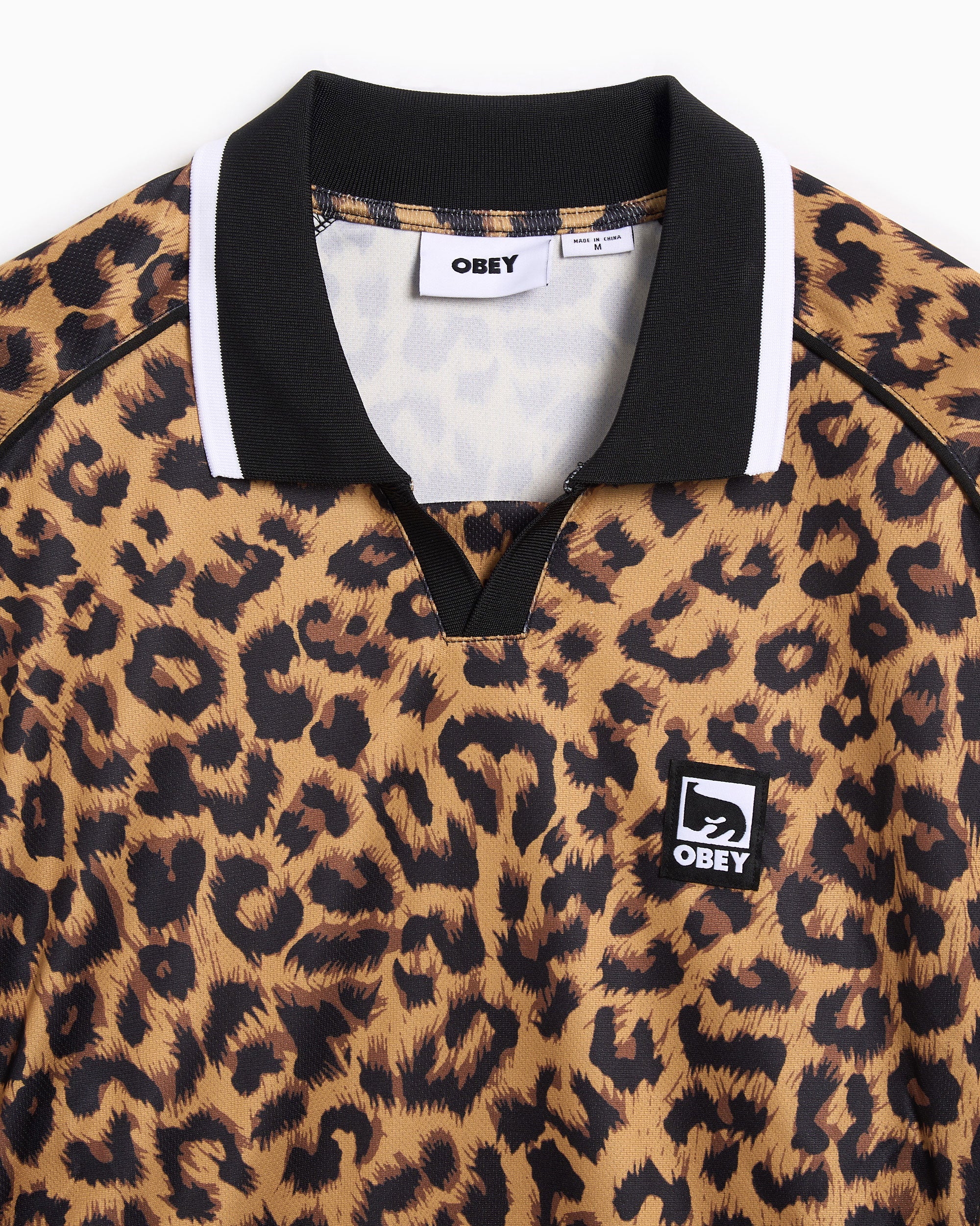 Polo shirts OBEY Clothing Leopard Relaxed Men's Polo Shirt - 131040059-LEO