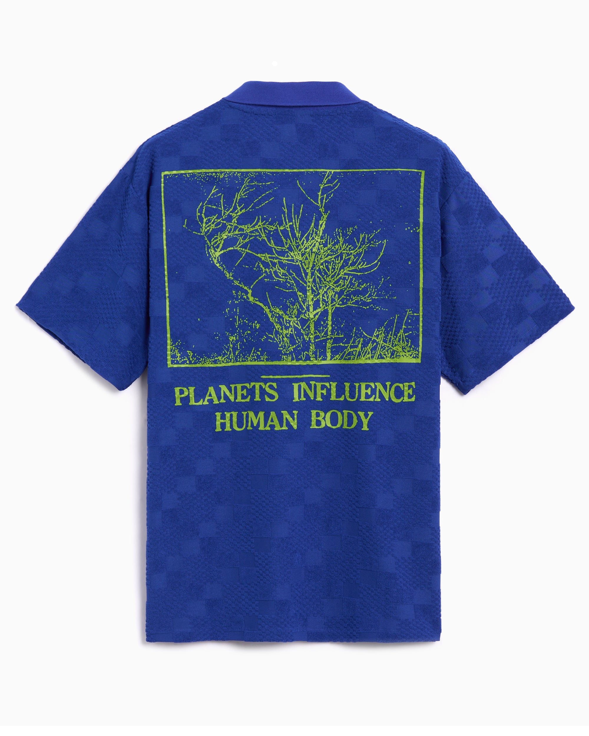 Polo shirts Pleasures Planets Men's Polo Shirt - P25SU014-BLUE