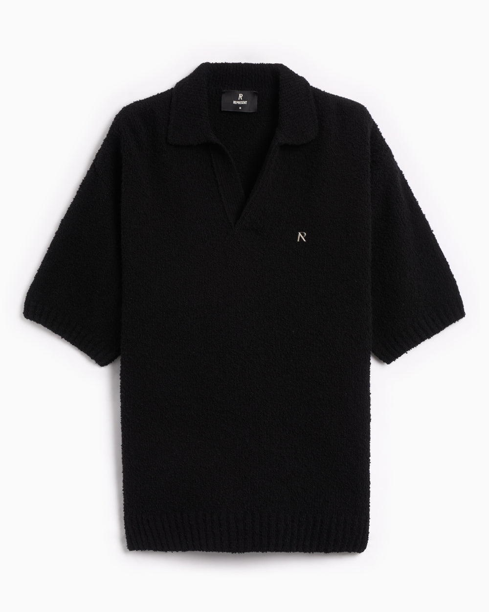 REPRESENT CLO REPRESENT Boucle Men's Textured Knit Polo Men's Polo Shi