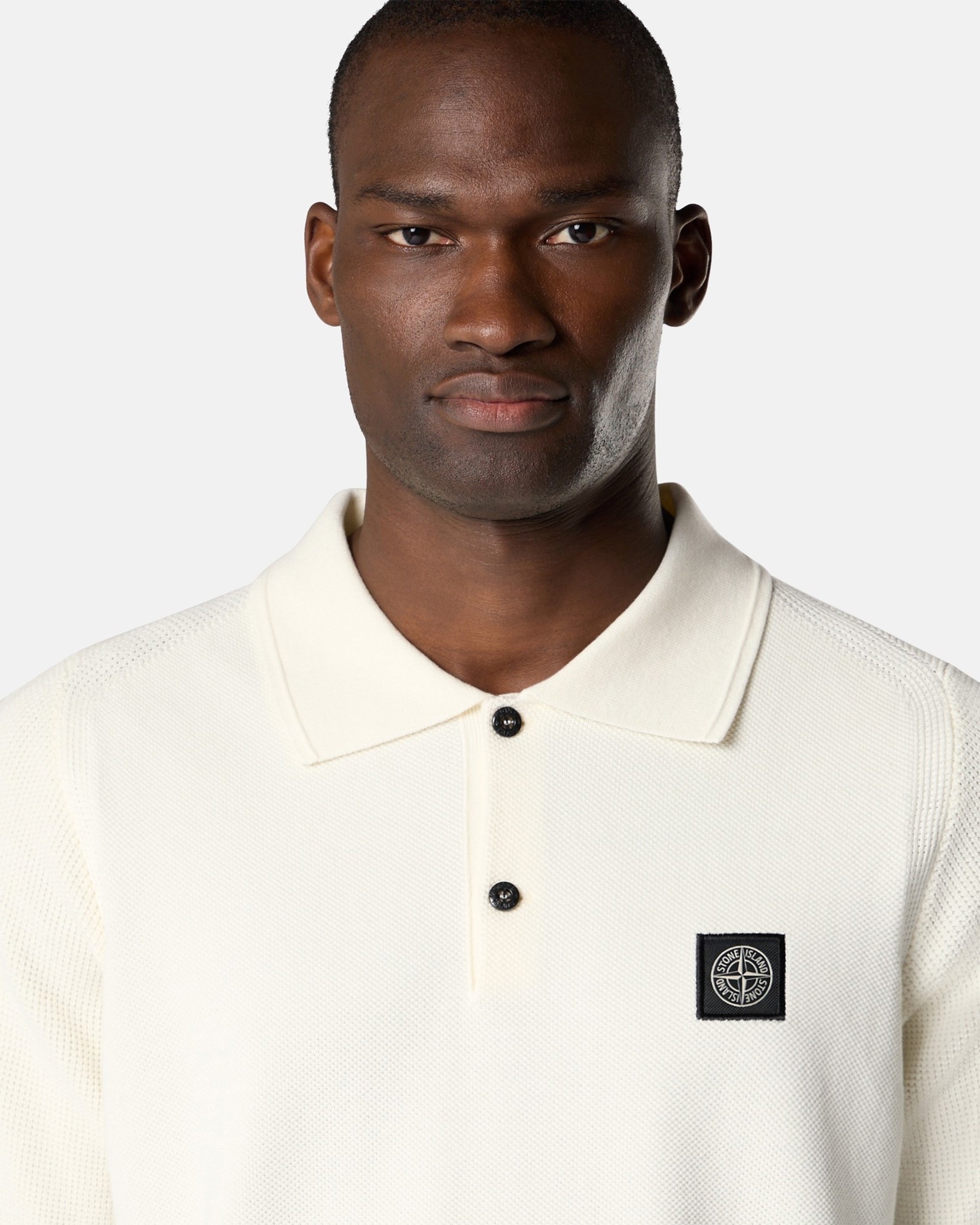Stone Island Micro Stitch Soft Logo Relaxed Men's Polo Shirt