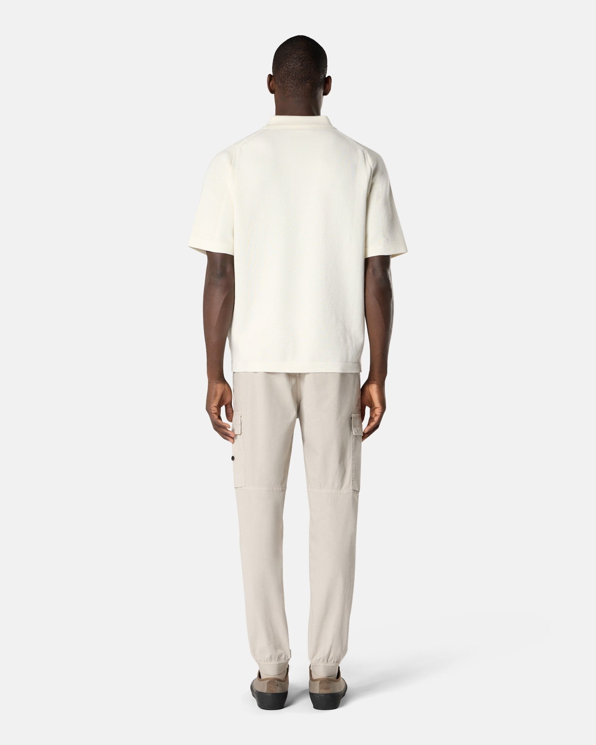 Stone Island Micro Stitch Soft Logo Relaxed Men's Polo Shirt