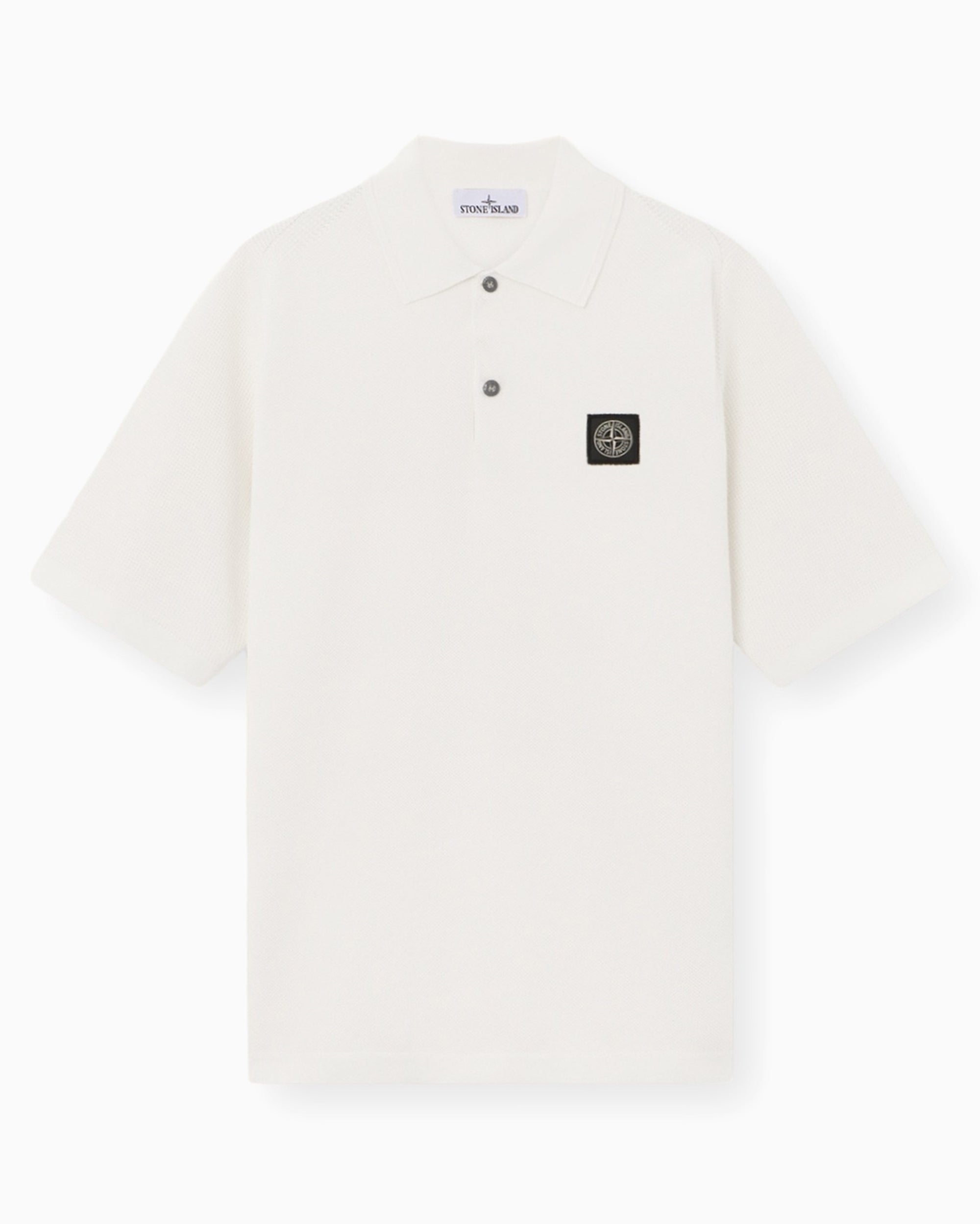 Stone Island Micro Stitch Soft Logo Relaxed Men's Polo Shirt