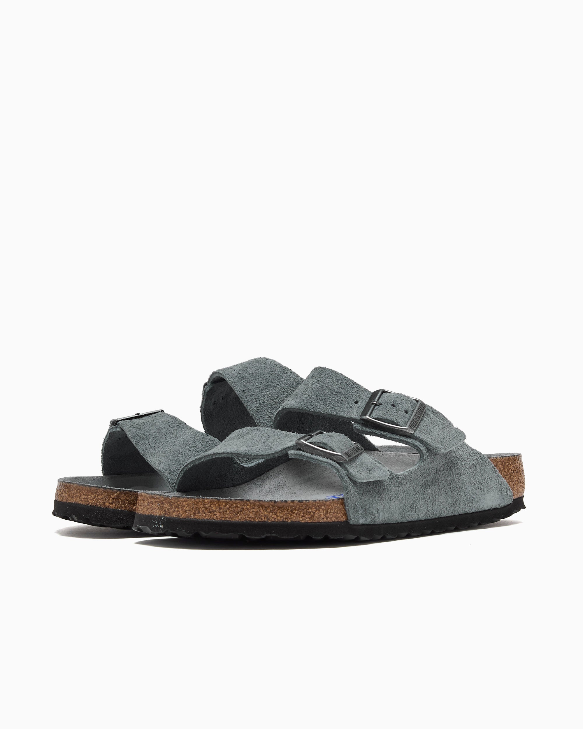 birkenstock グレー　スエード　ファー BIRKENSTOCK Arizona Soft Footbed Suede Leather Regular