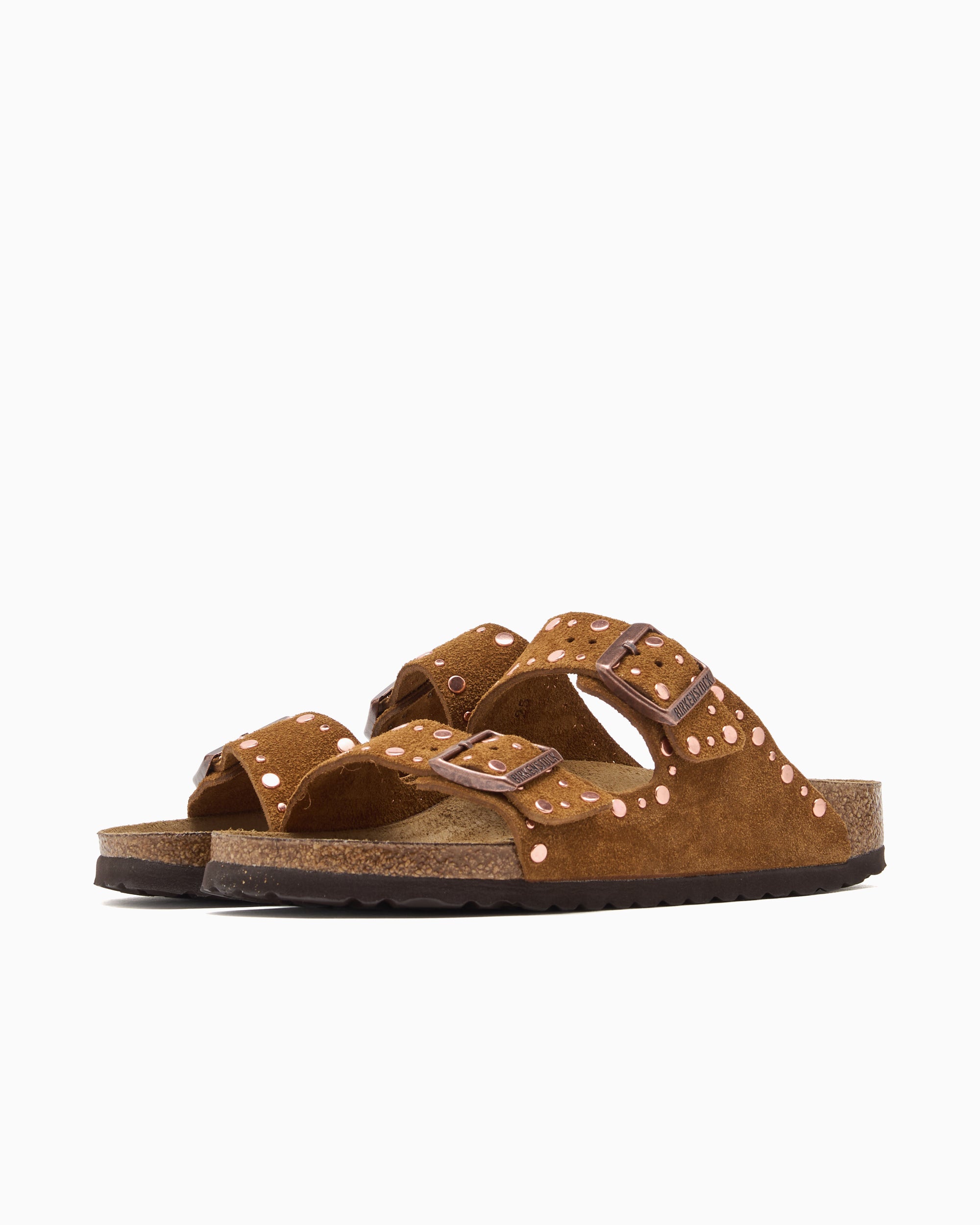 Sandals BIRKENSTOCK Women's Arizona Rivet Suede Leather Narrow - 1031731
