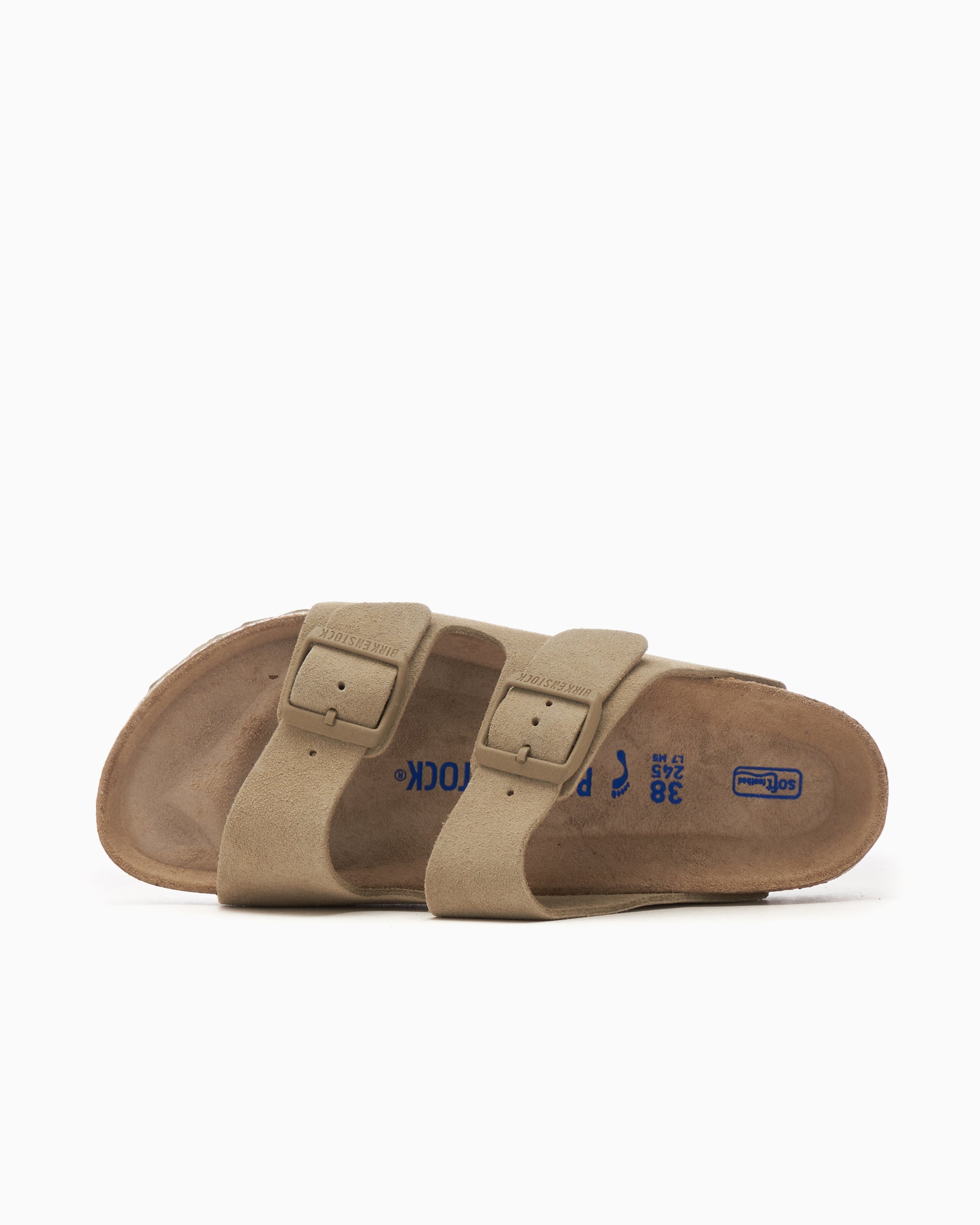 Sandals BIRKENSTOCK Women's Arizona Suede Leather Soft Footbed Narrow - 1019088