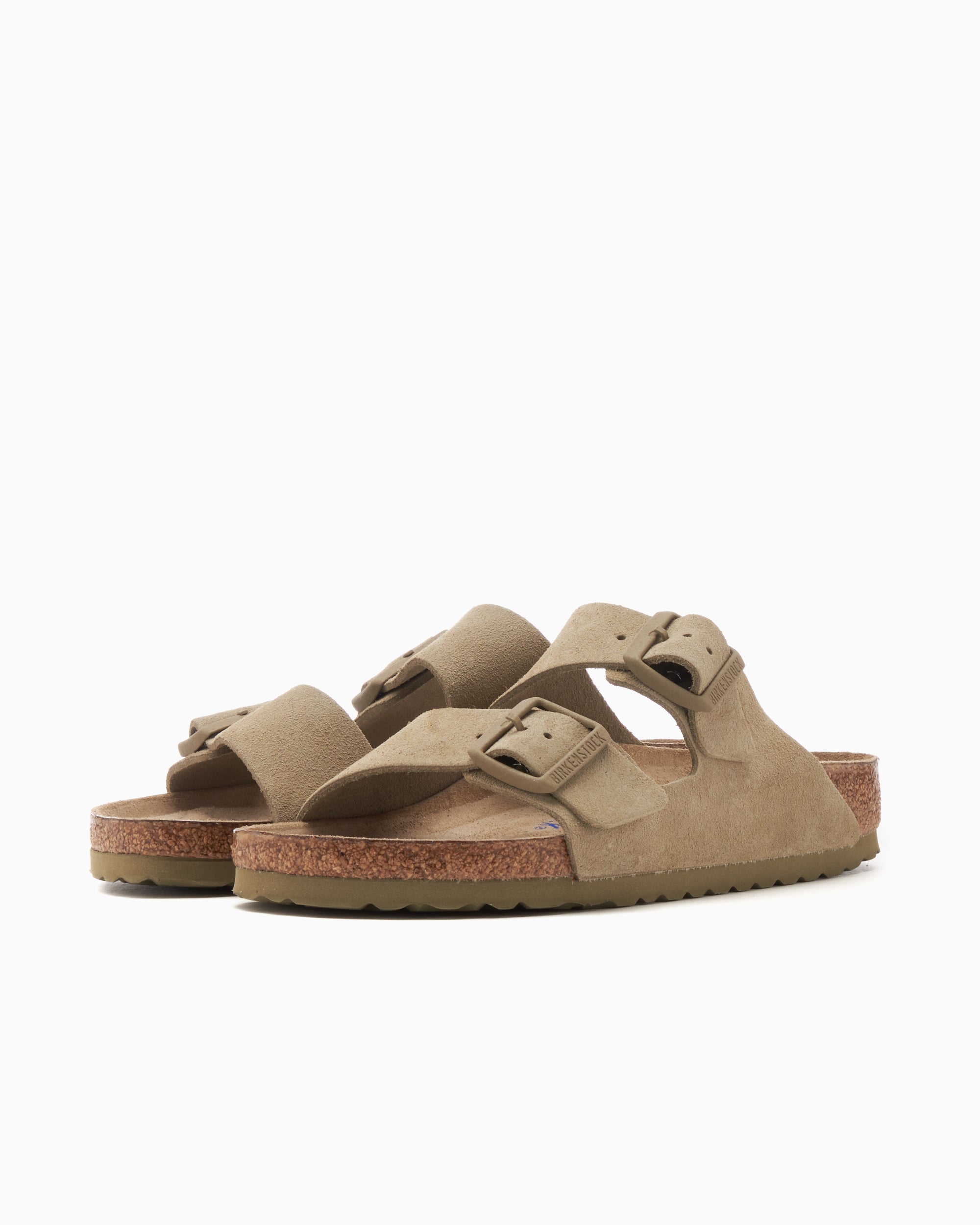 BIRKENSTOCK Women's Arizona Suede Leather Soft Footbed Narrow