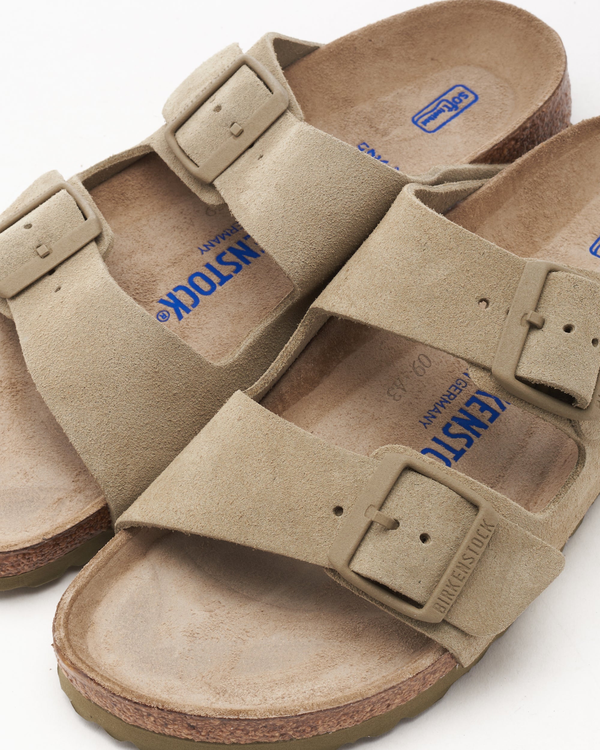 Sandals BIRKENSTOCK Women's Arizona Suede Leather Soft Footbed Narrow - 1019088