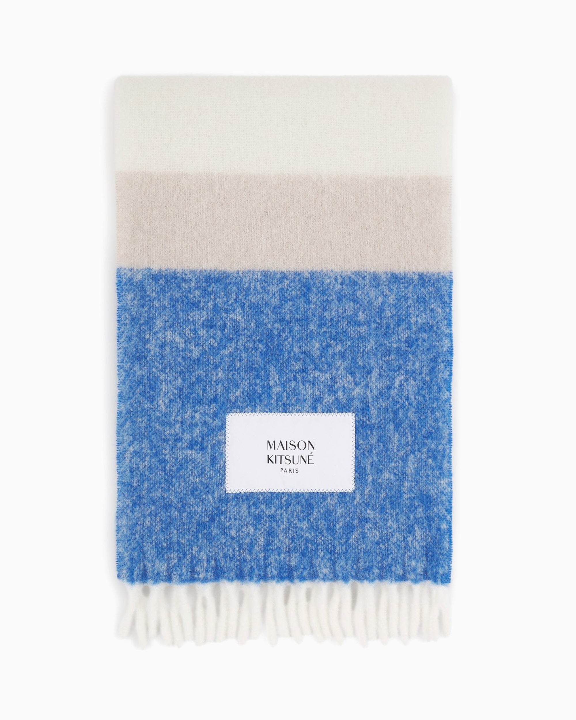 Maison Kitsuné Striped Unisex Scarf