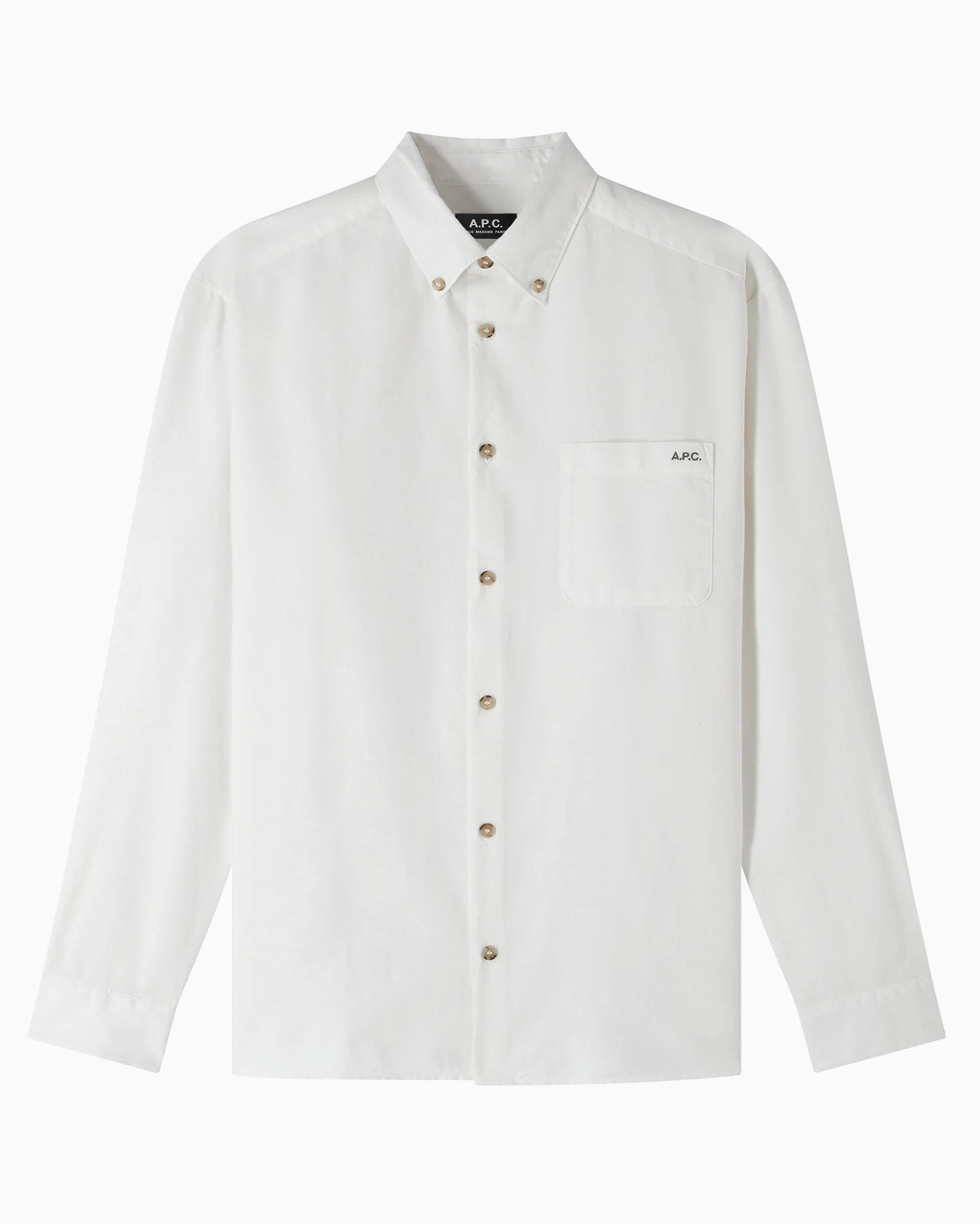 Shirts A.P.C. Mateo Logo Relaxed Men's Shirt - COHOE-H12599-AAC