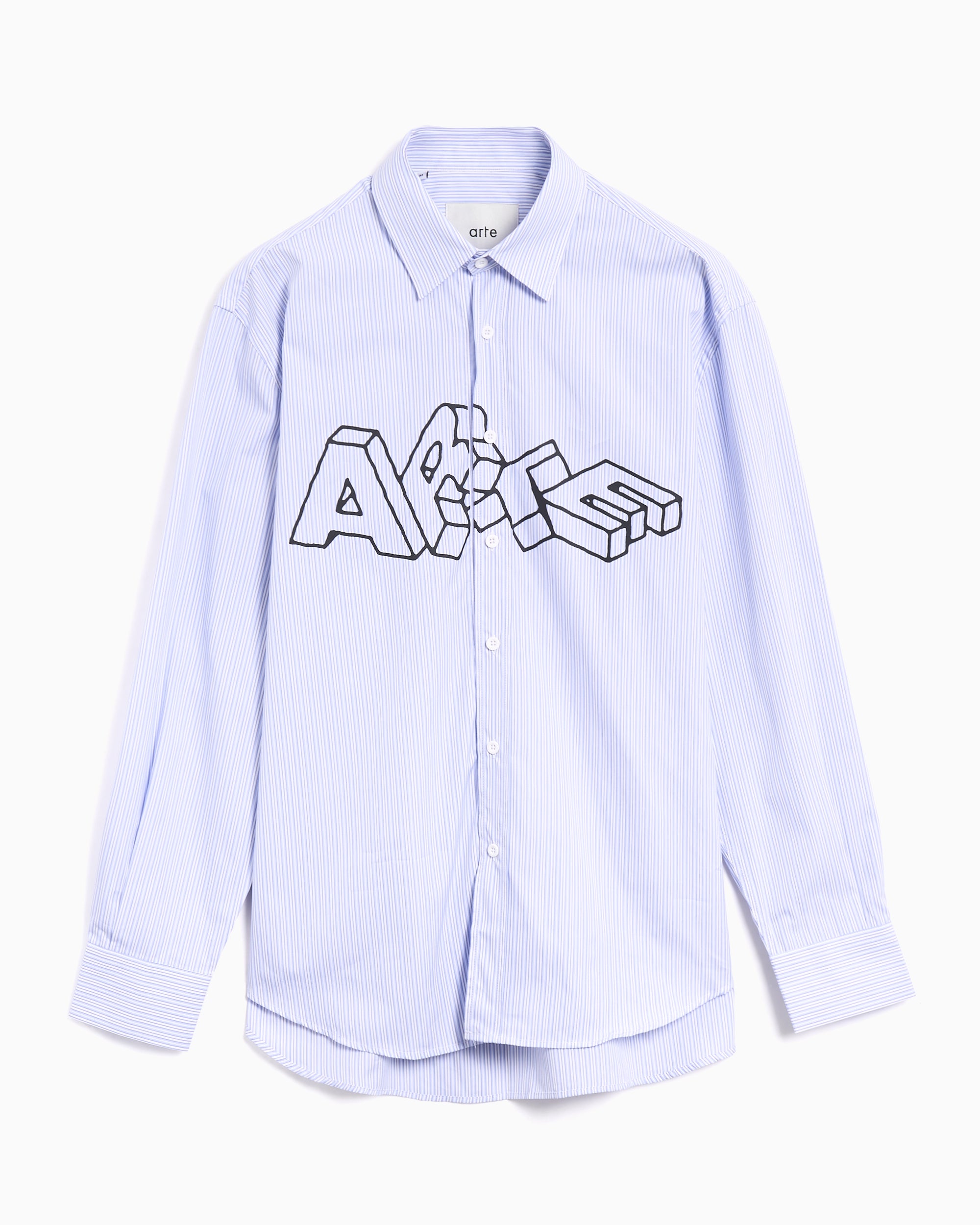 Shirts Arte Antwerp Blocks Striped Relaxed Men's Shirt - AW25-039S.1-Striped
