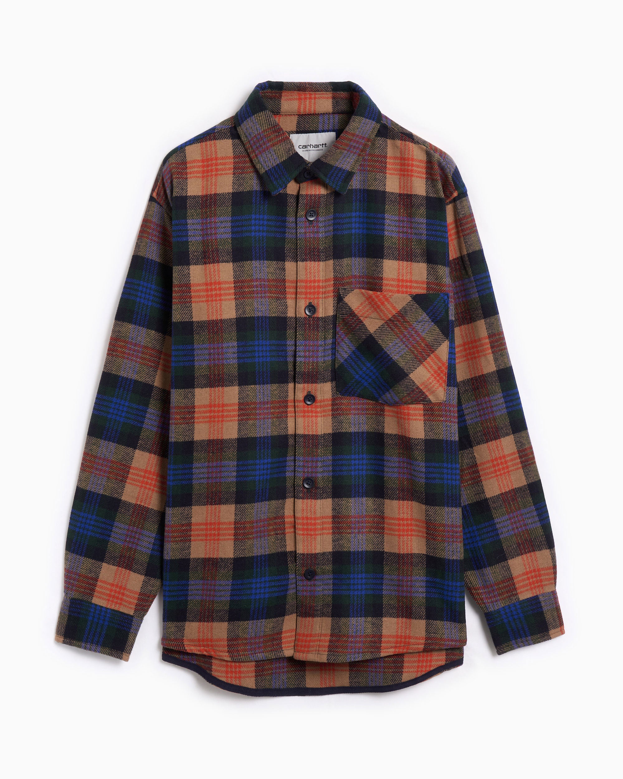Shirts Carhartt WIP Dern Long Sleeve Plaid Relaxed Men's Shirt - I035331-34XXX