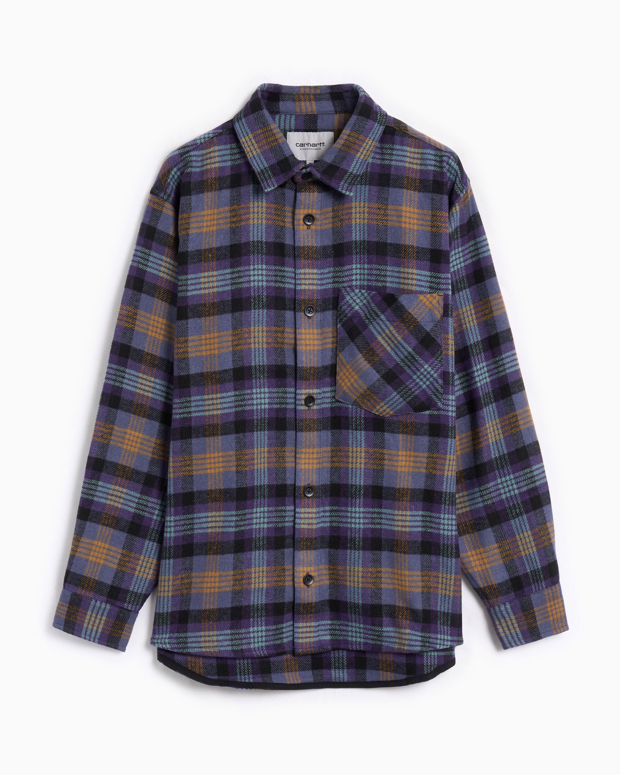 Shirts Carhartt WIP Dern Long Sleeve Plaid Relaxed Men's Shirt - I035331-34YXX