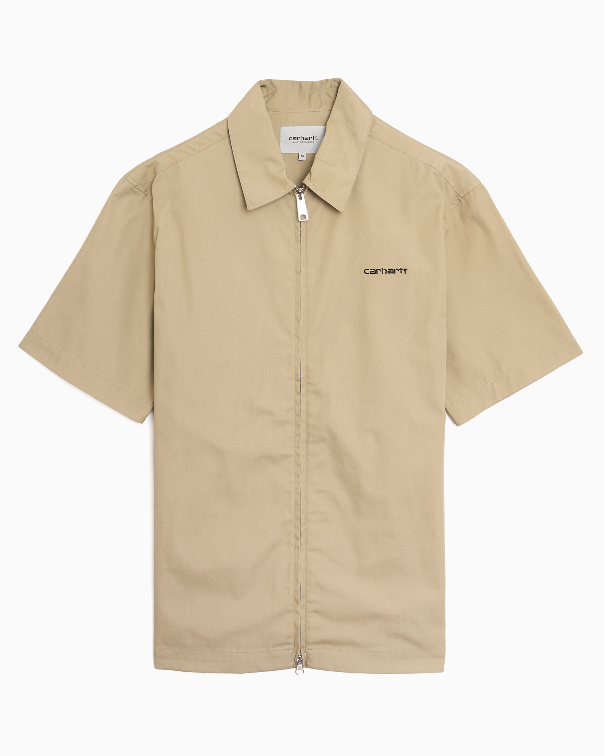 Carhartt WIP Postal Zip Logo Short-Sleeved Relaxed Men's Shirt