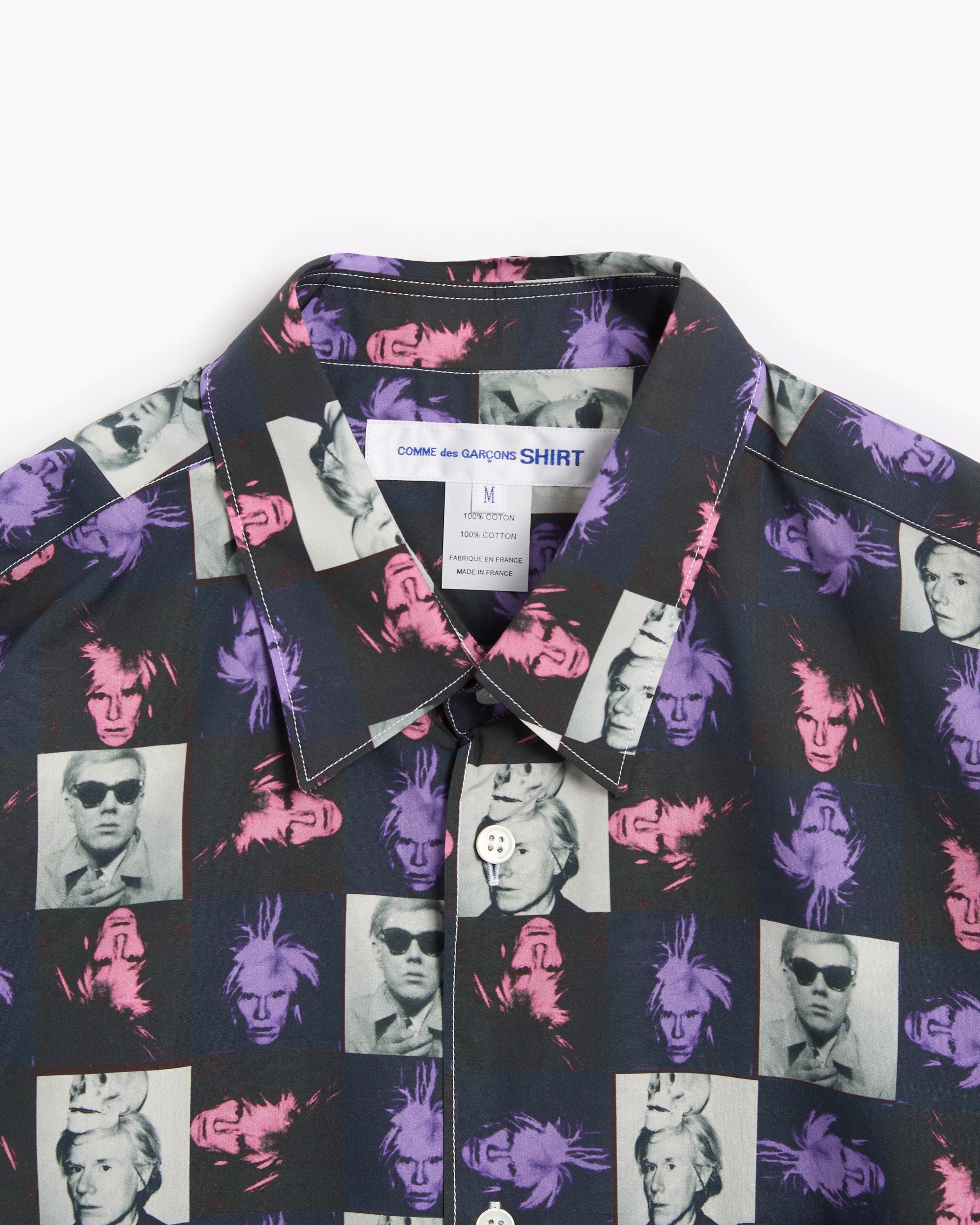 Comme Des Garçons Shirt Andy Warhol Men's Short Sleeve Shirt Men's Shi
