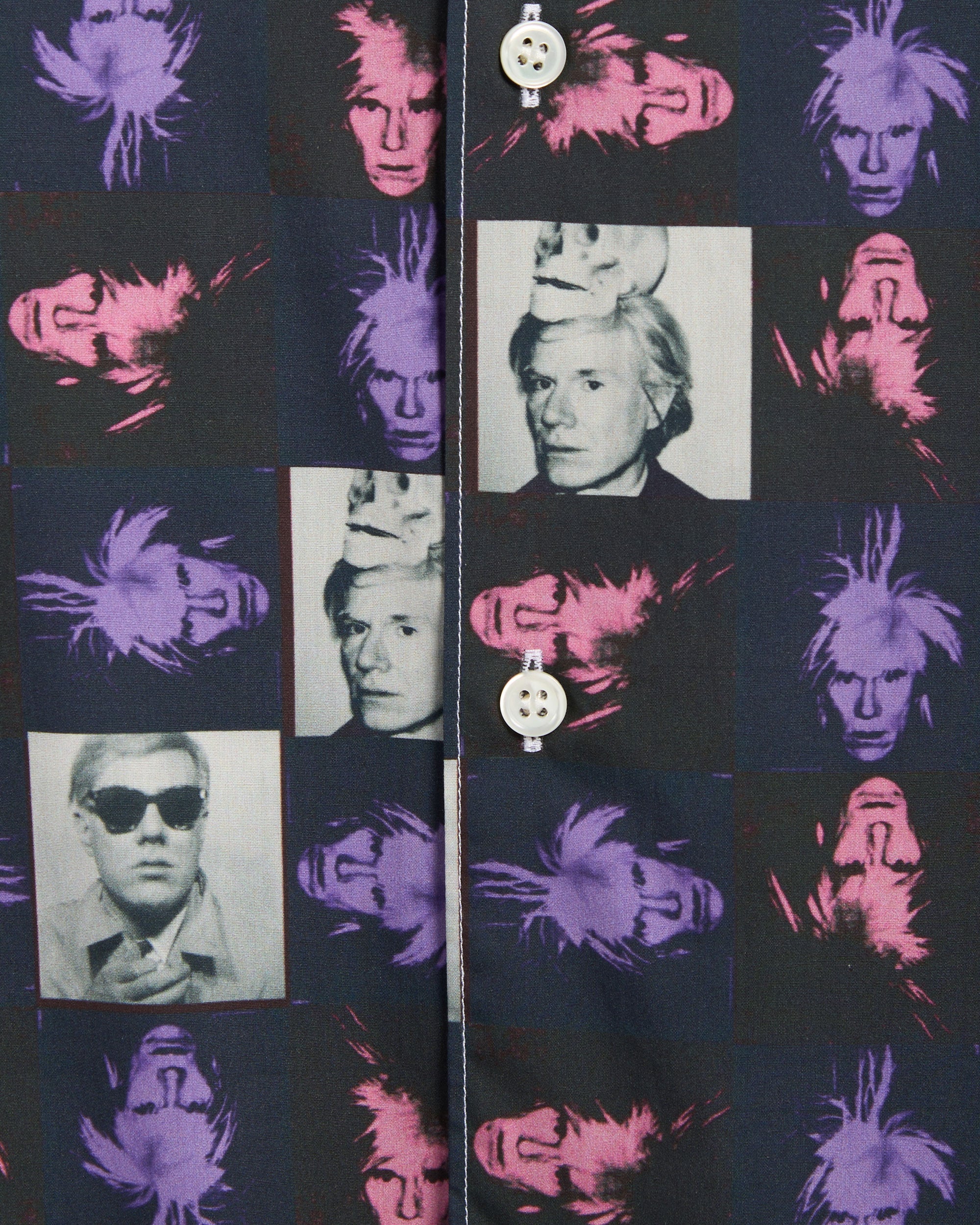 Comme Des Garçons Shirt Andy Warhol Men's Short Sleeve Shirt Men's Shi