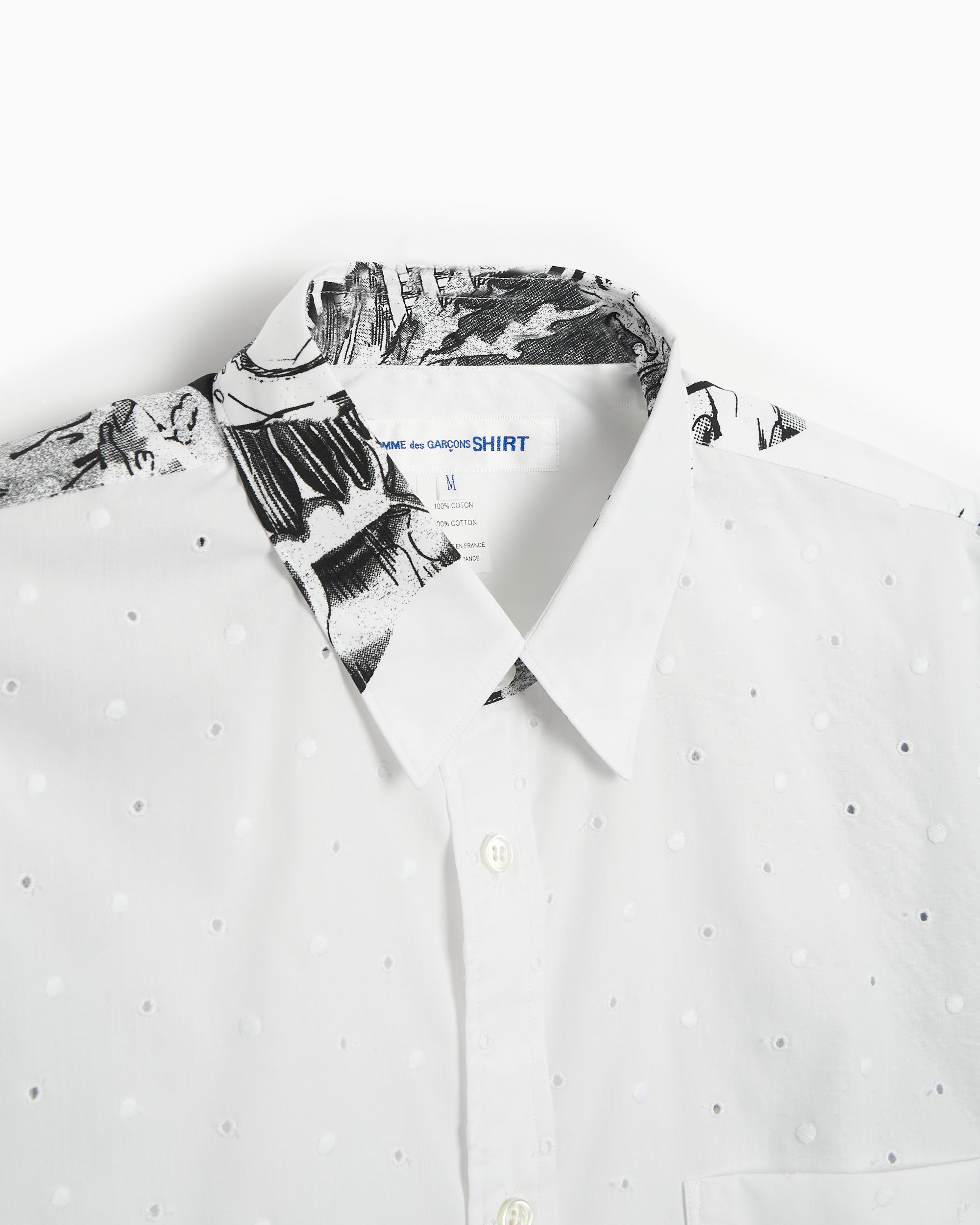 Comme Des Garçons Shirt x Christian Marclay Men's Woven Shirt Men's Sh