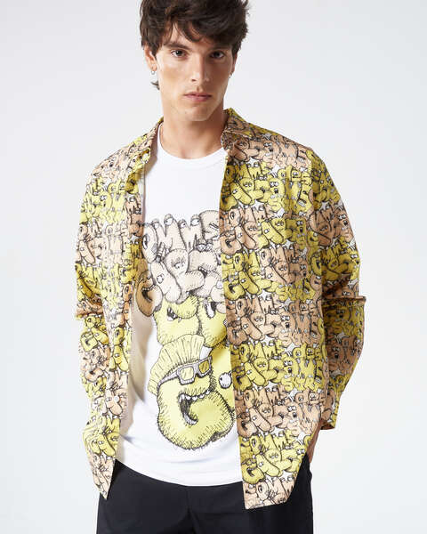 Comme Des Garçons Shirt x Kaws Classic Print Men's Shirt Men's Shirt