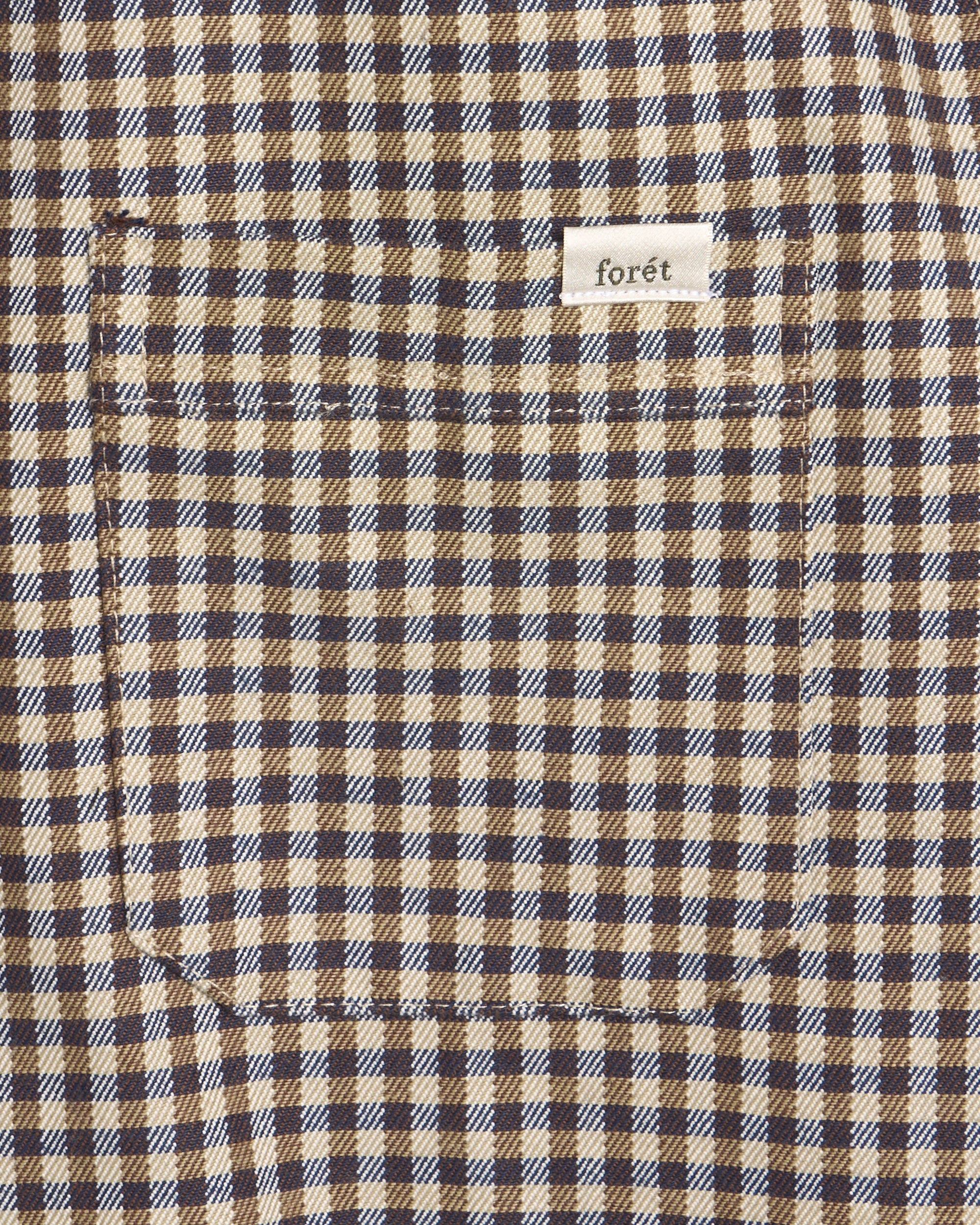Shirts Forét Cabin Zip Long Sleeve Shirt Relaxed Men's Shirt - F5811-CHECK