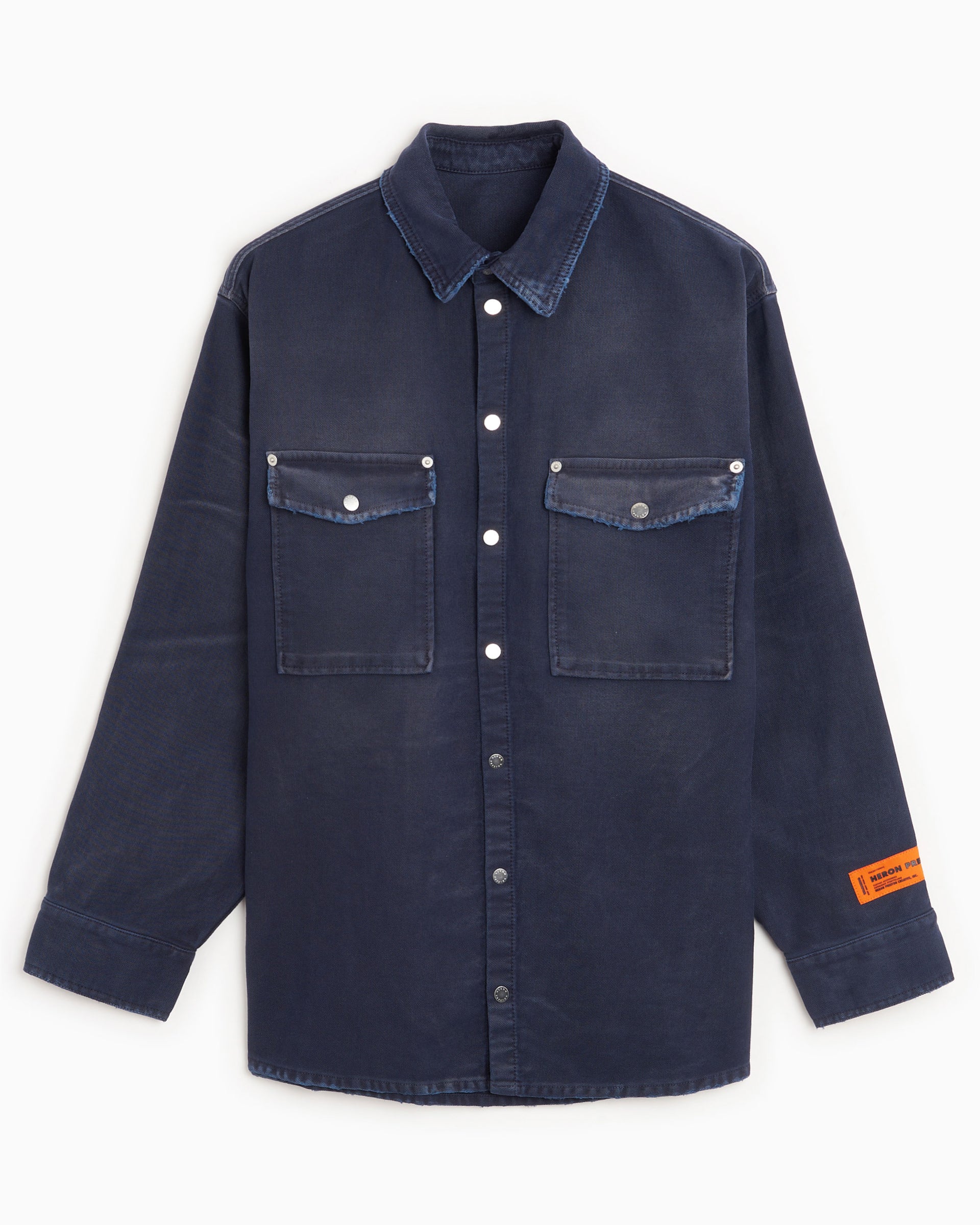 white christmas dresses Heron Preston Distressed Canvas Men's Shirt Men's Shirt