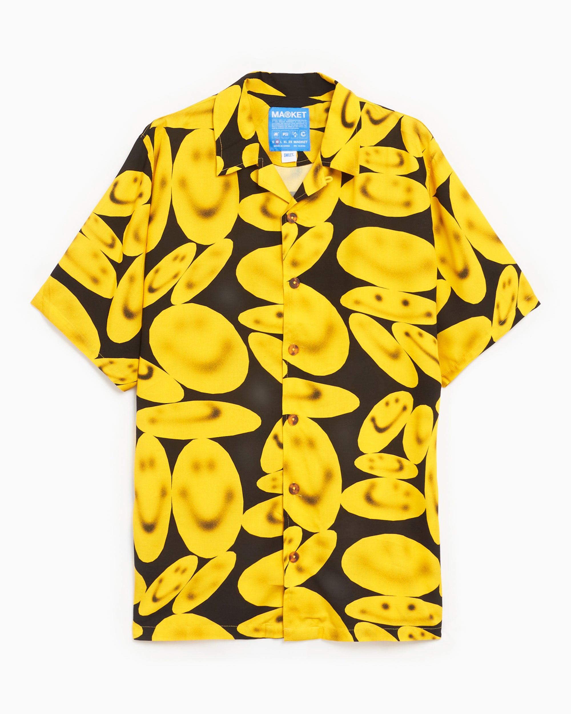 Shirts MARKET Smiley Afterhours Men's Button Up Shirt Men's Shirt - 369000147-0034