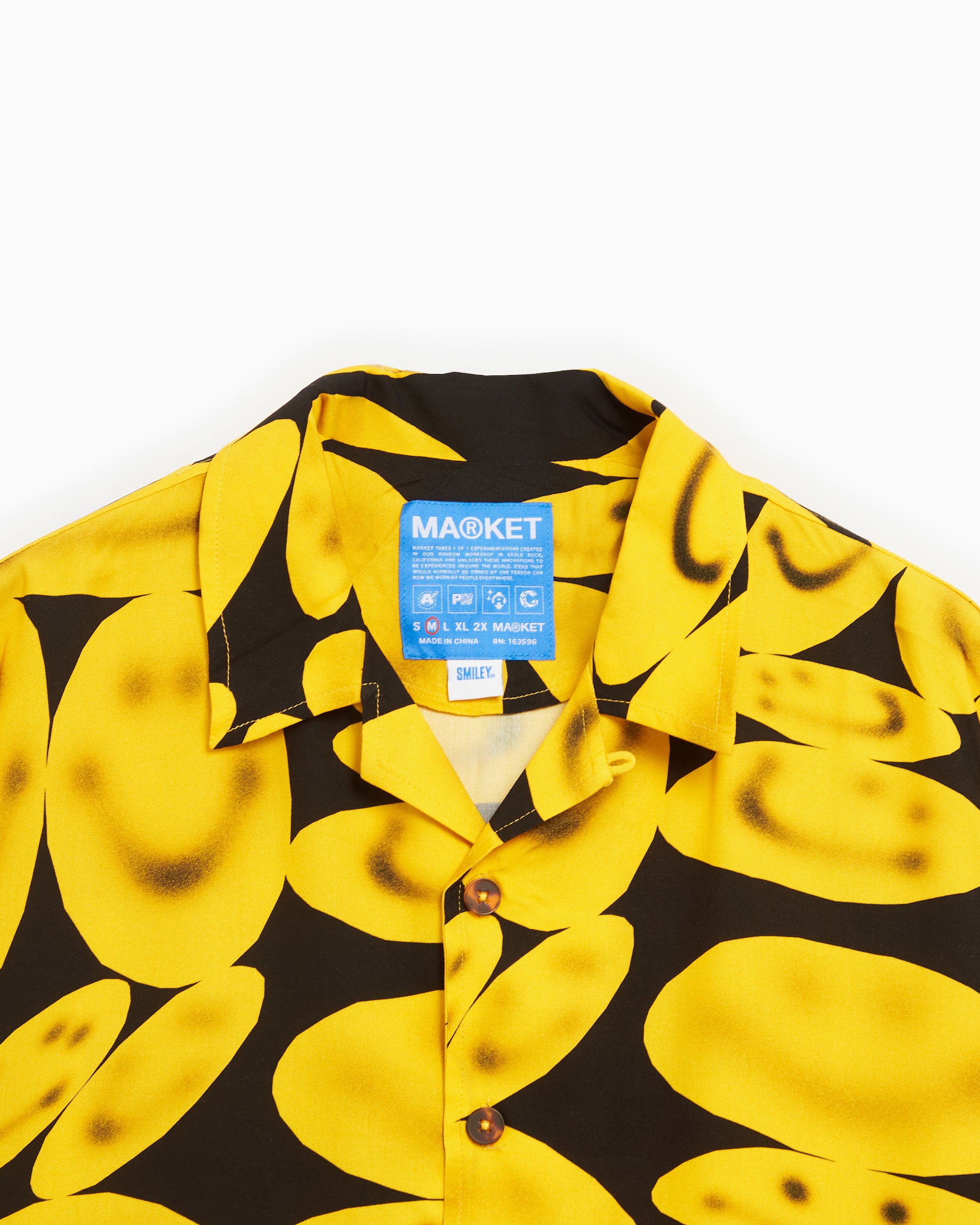 Shirts MARKET Smiley Afterhours Men's Button Up Shirt Men's Shirt - 369000147-0034