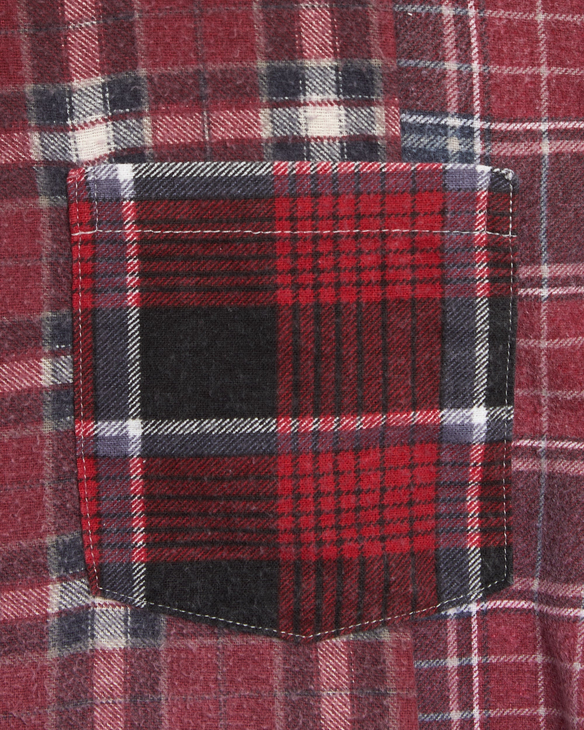 Shirts Needles 7 Cut Flannel Plaid Relaxed Unisex Shirt - SX488-Assorted-M