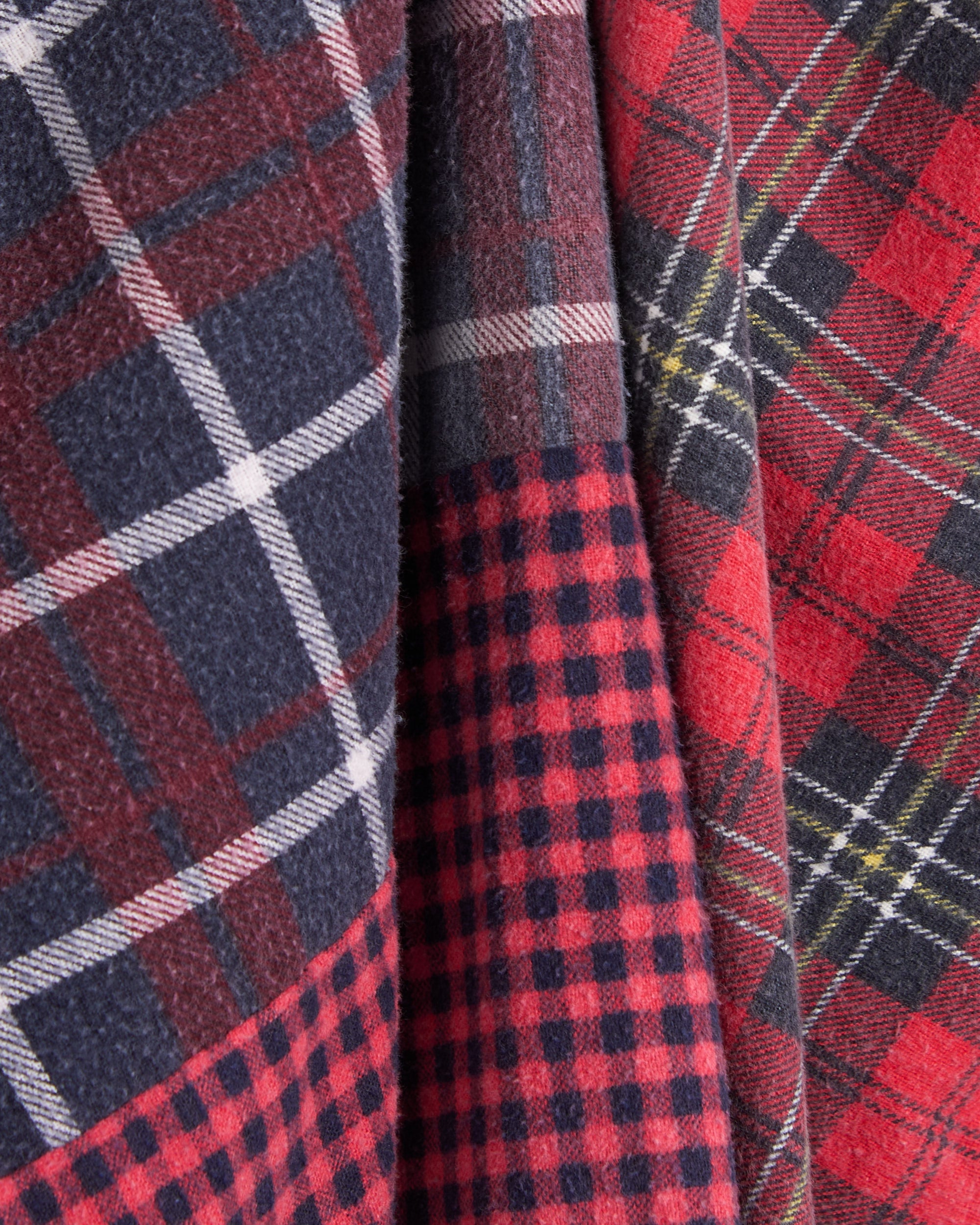 Shirts Needles 7 Cut Flannel Plaid Relaxed Unisex Shirt - SX488-Assorted-M