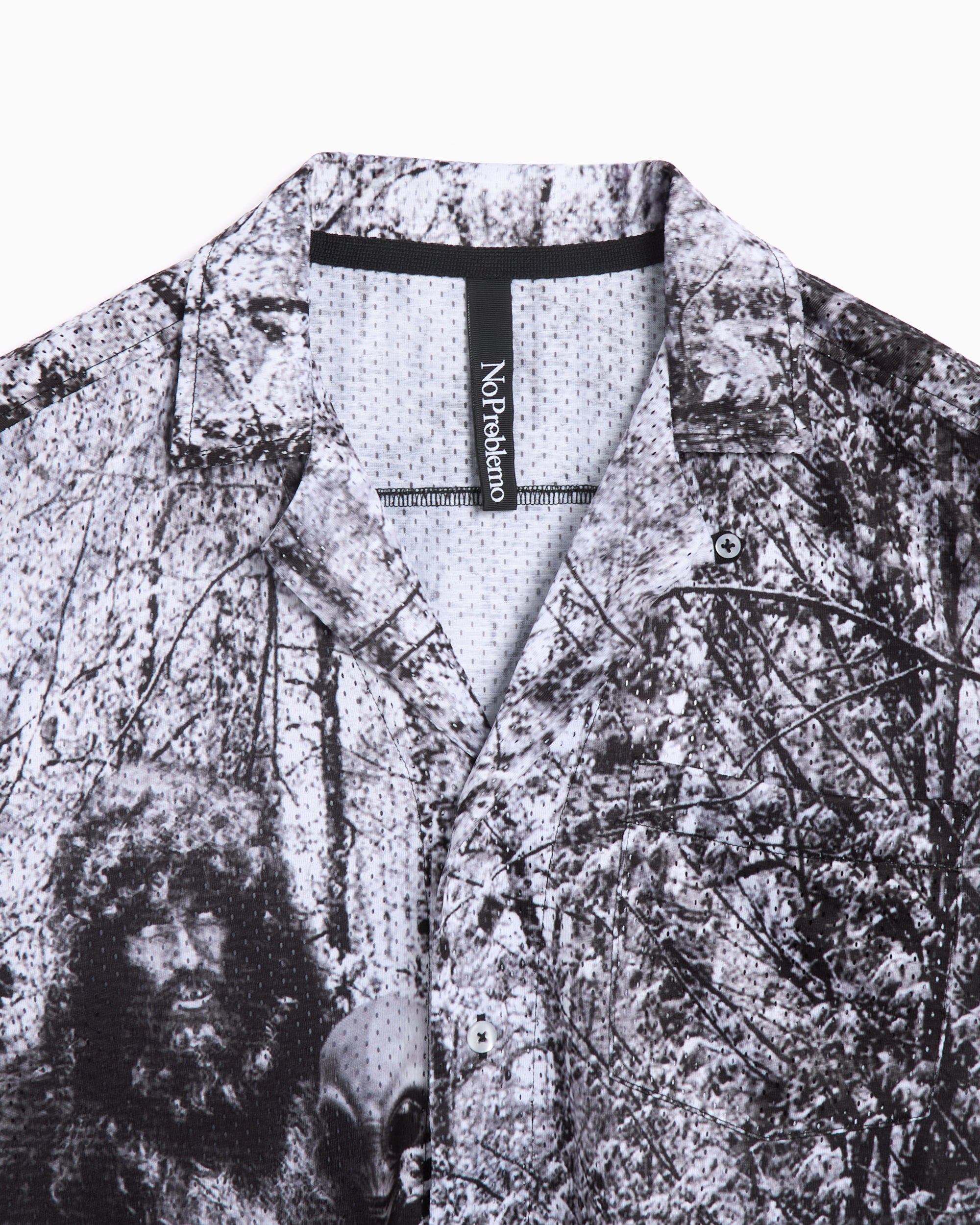 Shirts No Problemo Bigfoot Airtex Hawaiian Men's Short Sleeve Shirt Men's Shirt - NP4010803-MLT