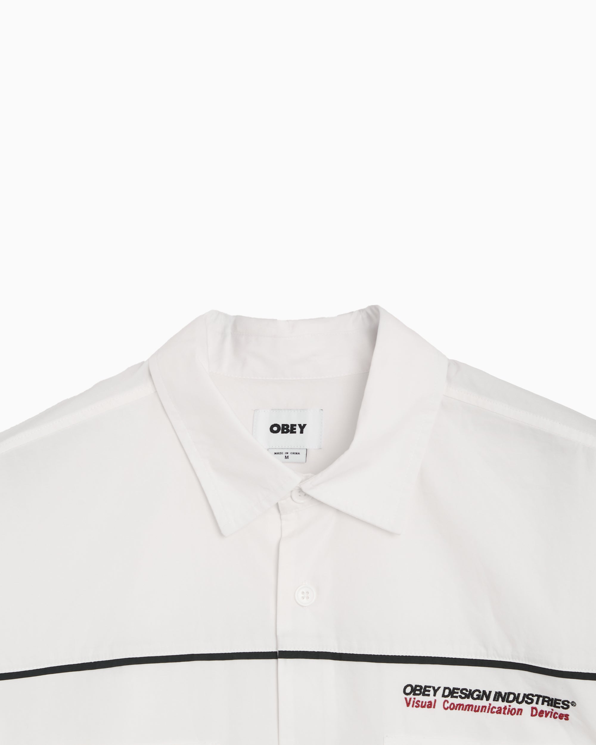 Shirts OBEY Clothing Camber Short-Sleeved Relaxed Men's Shirt - 181210450-WHT