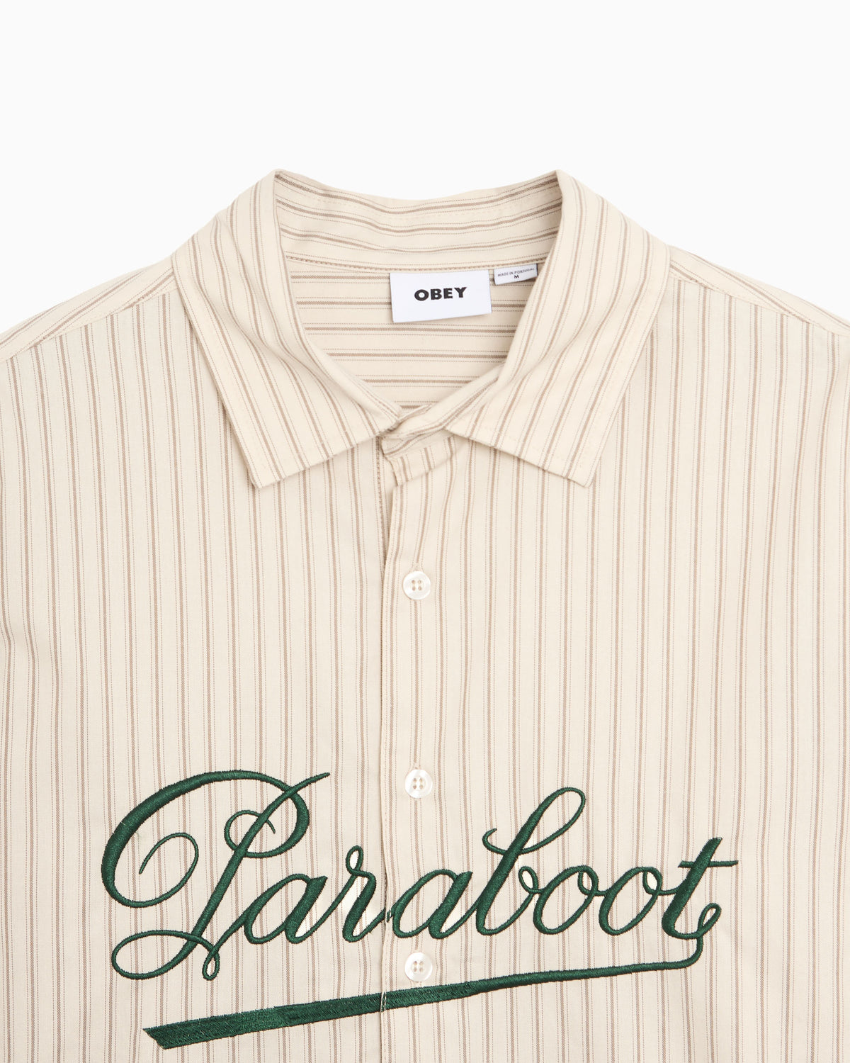 OBEY Clothing x Paraboot Bochy Embroidered Striped Men's Shirt