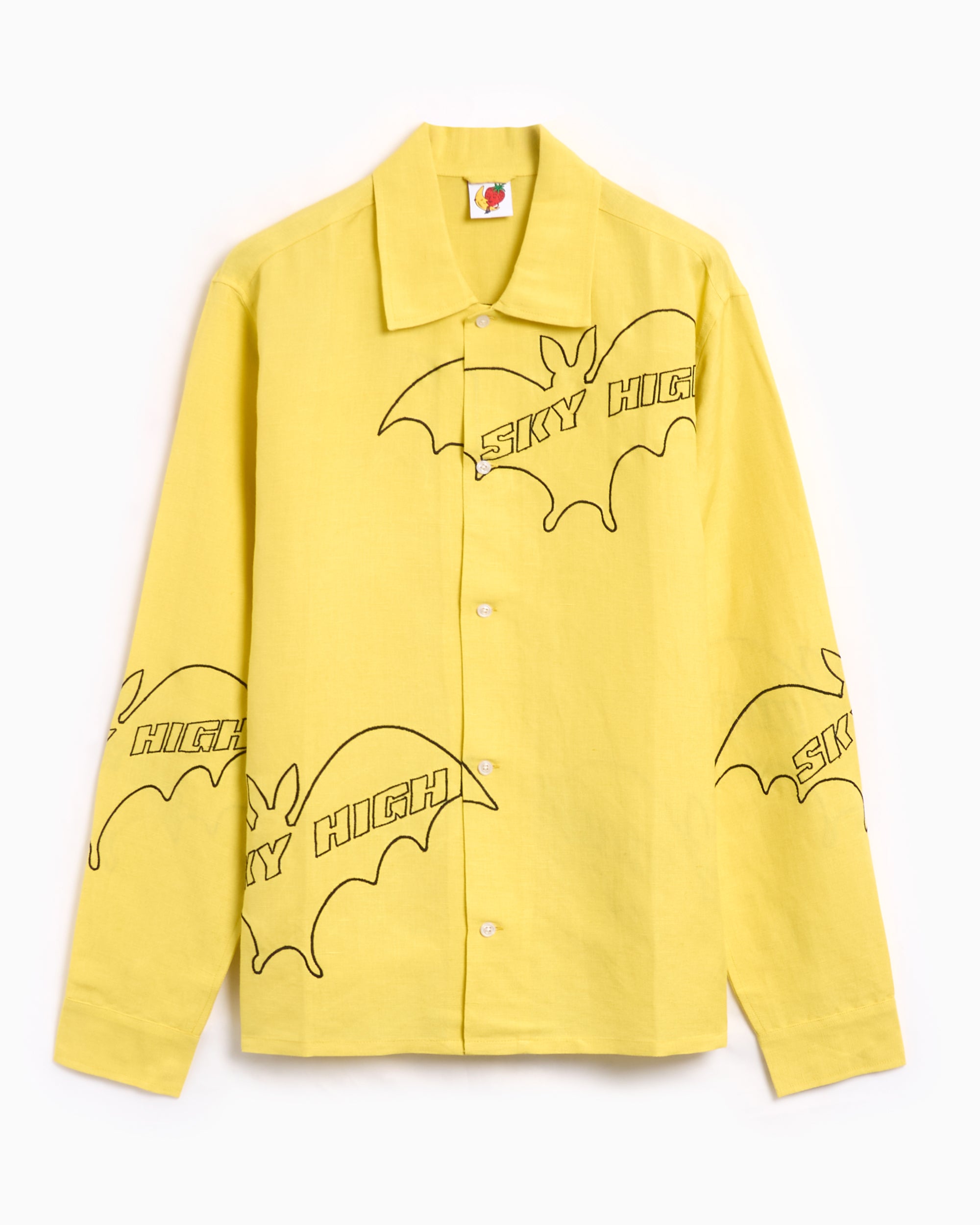 Sky High Farm Workwear Sky High Bat Unisex Embroidered Woven Shirt Uni